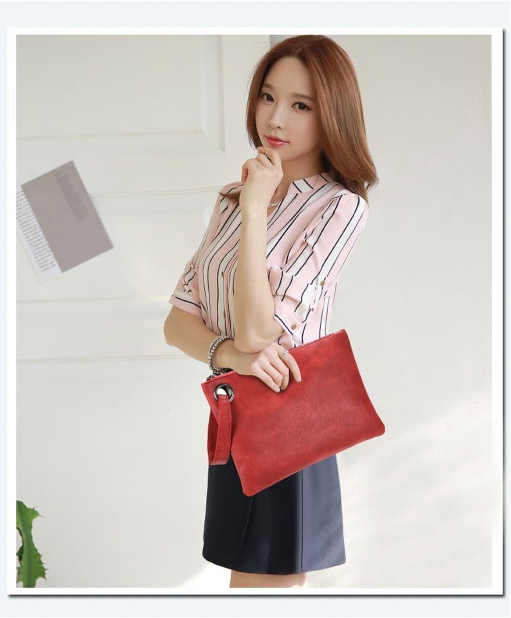 Evening Bags Purse Envelop Clutch Chain Shoulder Womens Wristlet Handbag Foldover Pouch - Image 3
