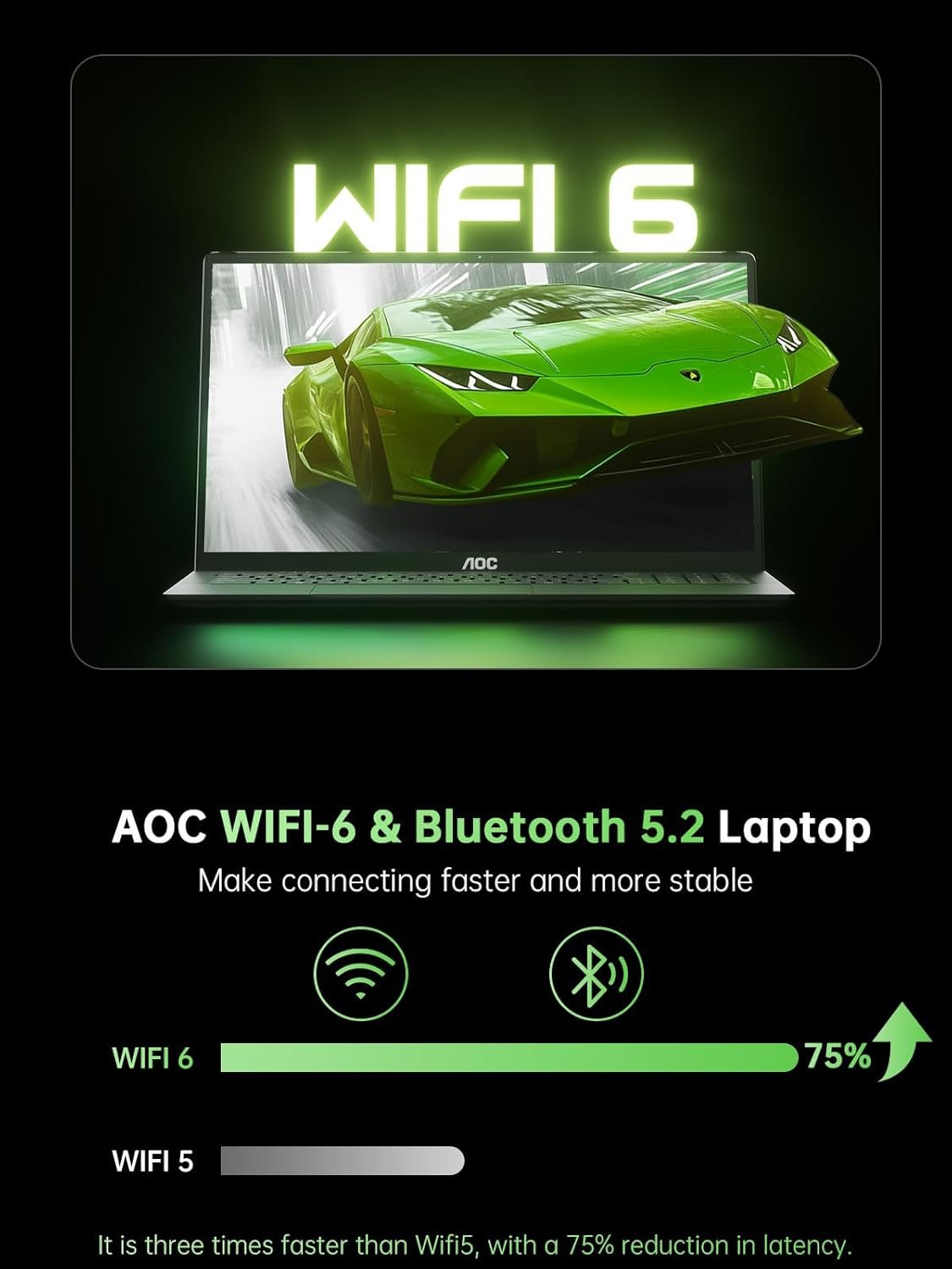 Gaming Laptop, AMD Ryzen 7 5000 Series(8C/16T), 16.1-inch FHD Display Laptop with 16GB RAM 2*DDR4, 512GB NVME SSD Laptop Computer, Support WiFi 6, 53Wh Battery, Backlit Keyboard,BT5.2,Type-C - Image 7