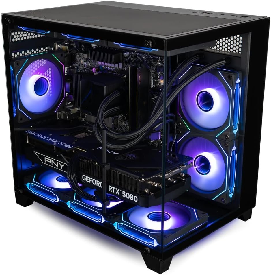 Panorama Gaming PC Desktop (NVD GeForce RTX 5080, Intel 24-Core i9-14900KF Processor, 96GB DDR5 RAM, 2x2TB Gen4 NVMe SSD, WiFi 6E, HDMI, Windows 11 Pro) Best 2025 Prebuilt Tower RGB Gamer Computer - Image 4