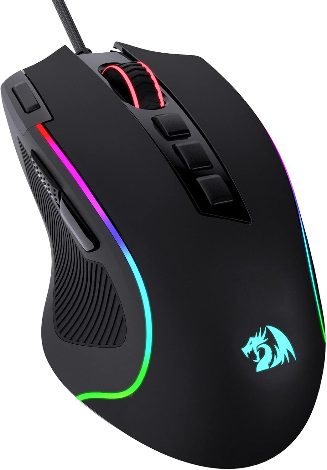 Redragon M612 Predator RGB Gaming Mouse, 8000 DPI Wired Optical Mouse with 11 Programmable Buttons & 5 Backlit Modes, Software Supports DIY Keybinds Rapid Fire Button - Image 2