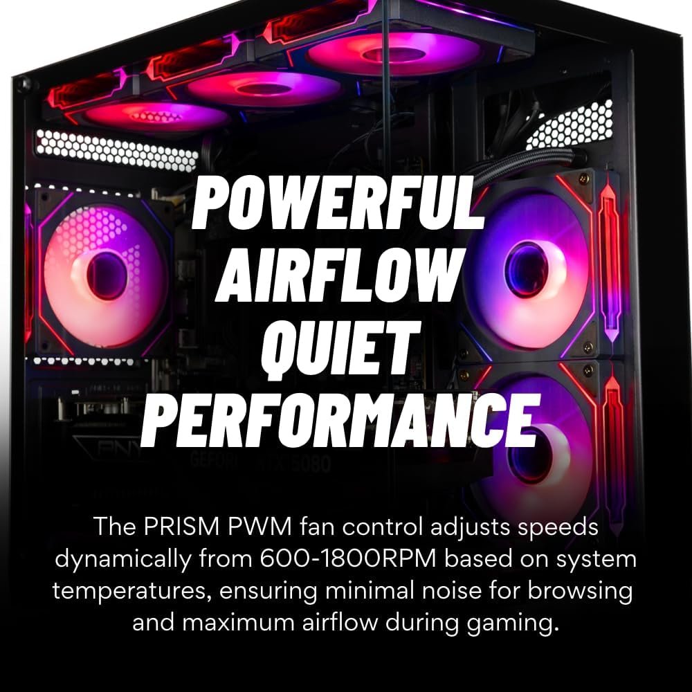 Panorama Gaming PC Desktop (NVD GeForce RTX 5080, Intel 24-Core i9-14900KF Processor, 96GB DDR5 RAM, 2x2TB Gen4 NVMe SSD, WiFi 6E, HDMI, Windows 11 Pro) Best 2025 Prebuilt Tower RGB Gamer Computer - Image 3