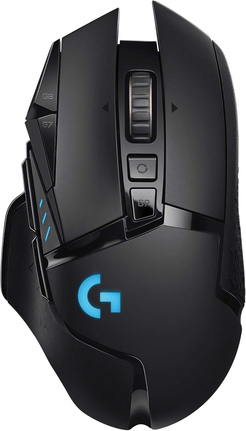 Logitech G502 Lightspeed Wireless Gaming Mouse with Hero 25K Sensor, PowerPlay Compatible, Tunable Weights and Lightsync RGB - Black - Image 2
