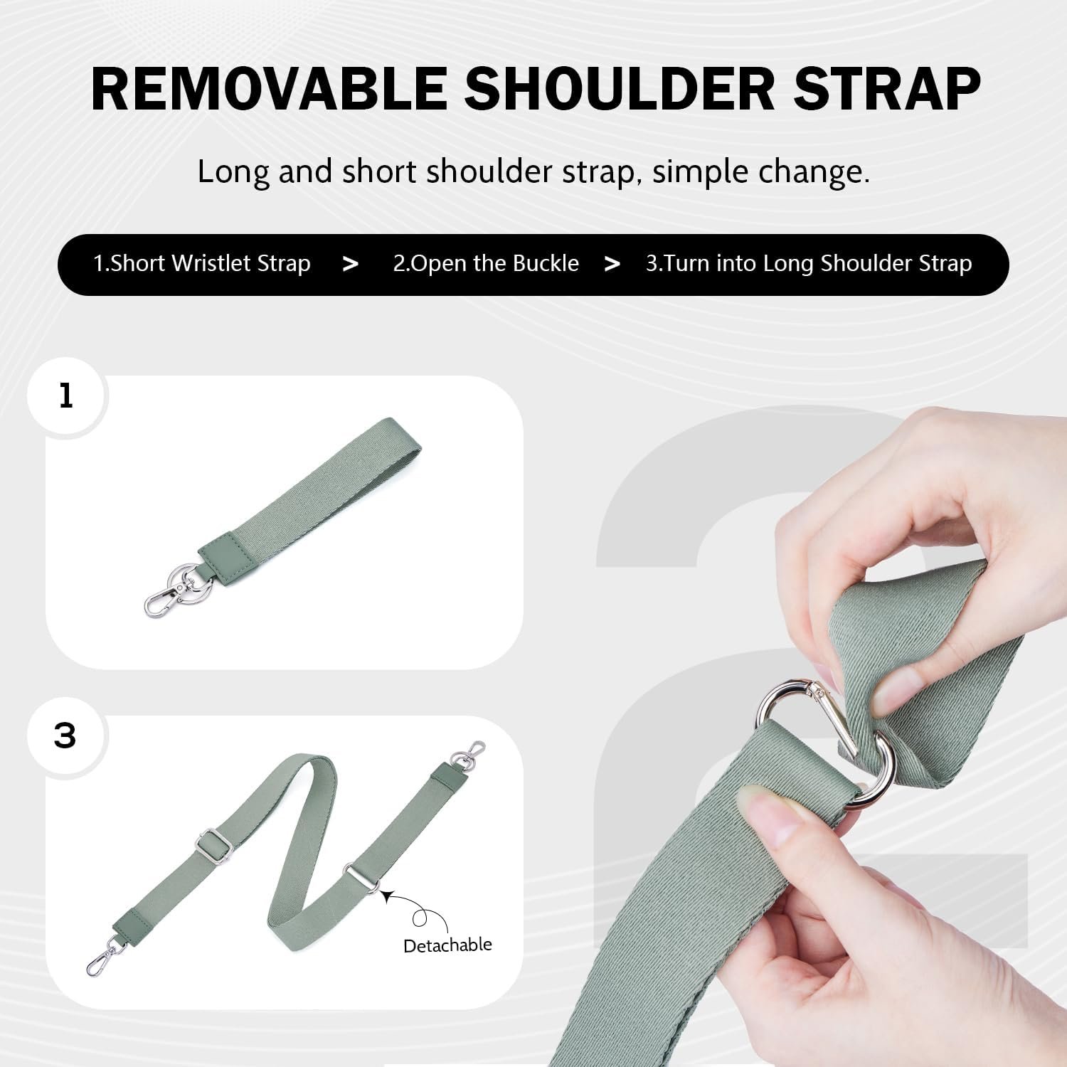 POIUGOYA Small Nylon Crossbody Bags for Women,RFID Wristlet Purse Built in Wallet, 4 Zipper Crossbody Wallet Phone Organizer - Image 5