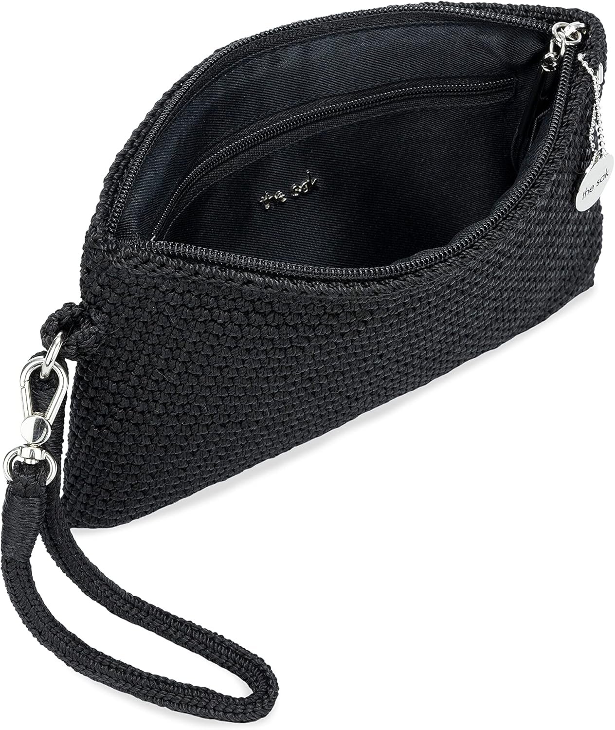 The Sak Vita Wristlet Purse - Small Hand Crochet Women's Clutch for Everyday & Travel - Mini Handbag With Card Slots & Zipper - Image 4