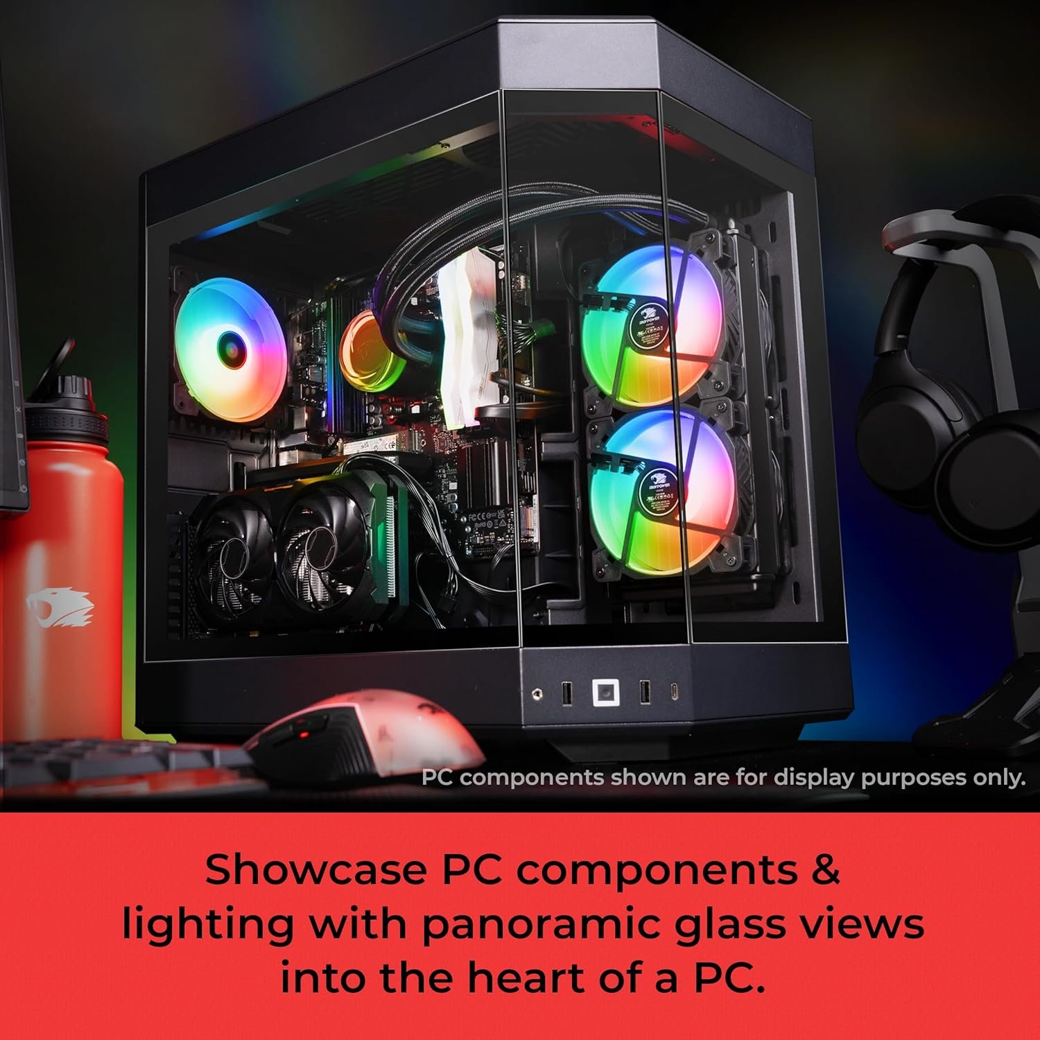 iBUYPOWER Y60 Black Gaming PC Computer Desktop Y60BA9N47TS03 (AMD Ryzen 9 7900X CPU, NVIDIA GeForce RTX 4070 Ti Super 16GB GPU, 32GB DDR5 RGB 5200MHz RAM, 2TB NVMe, WiFi Ready, Windows 11 Home) - Image 12