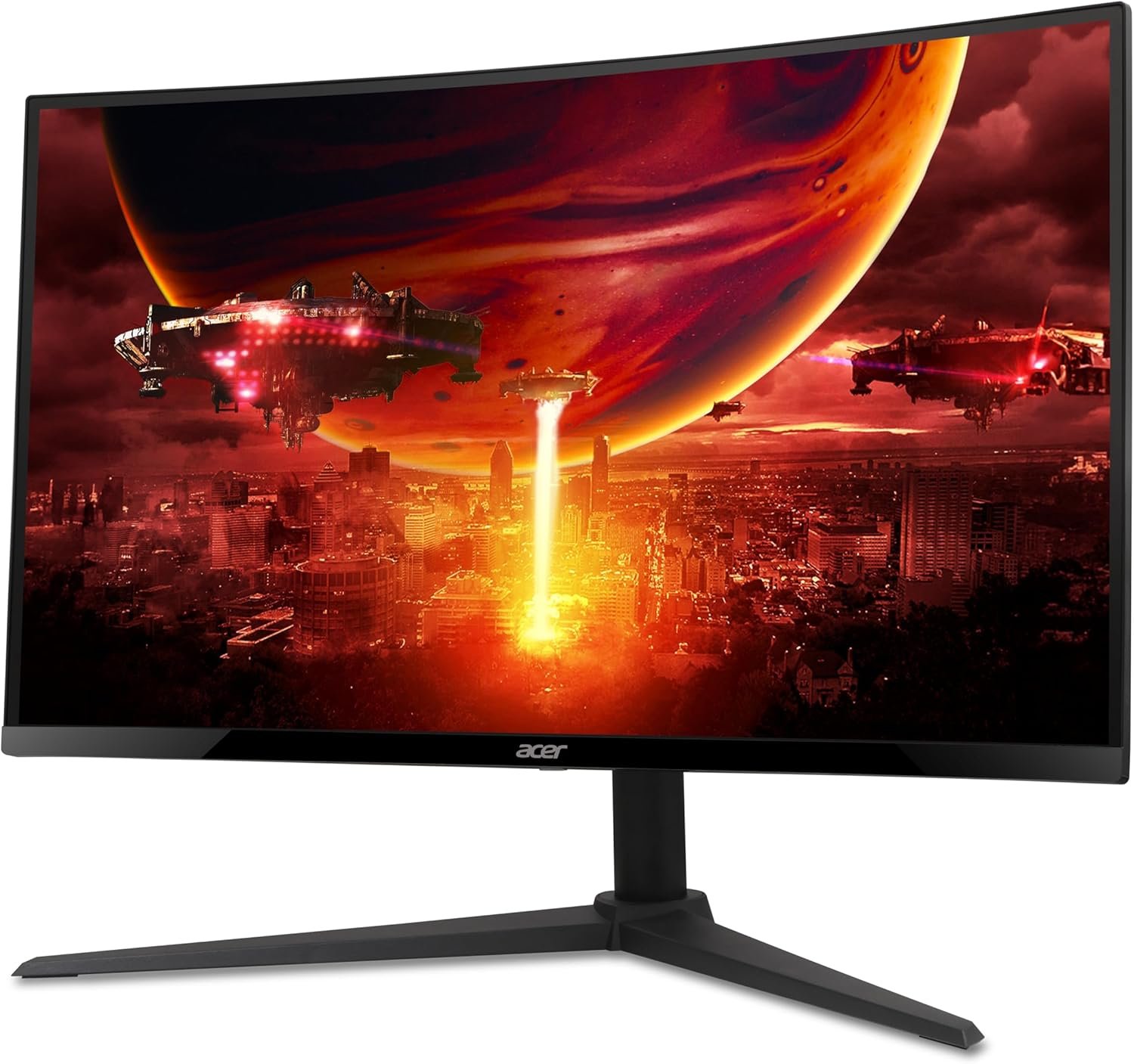 Acer Nitro 27 Inch 1500R Curved Zero-Frame Full HD (1920 x 1080) Gaming Monitor | AMD FreeSync Premium | Up to 280Hz Refresh | 1ms VRB | 1 x Display Port 1.4 and 2 x HDMI 2.0 Ports | XZ270 - Image 9