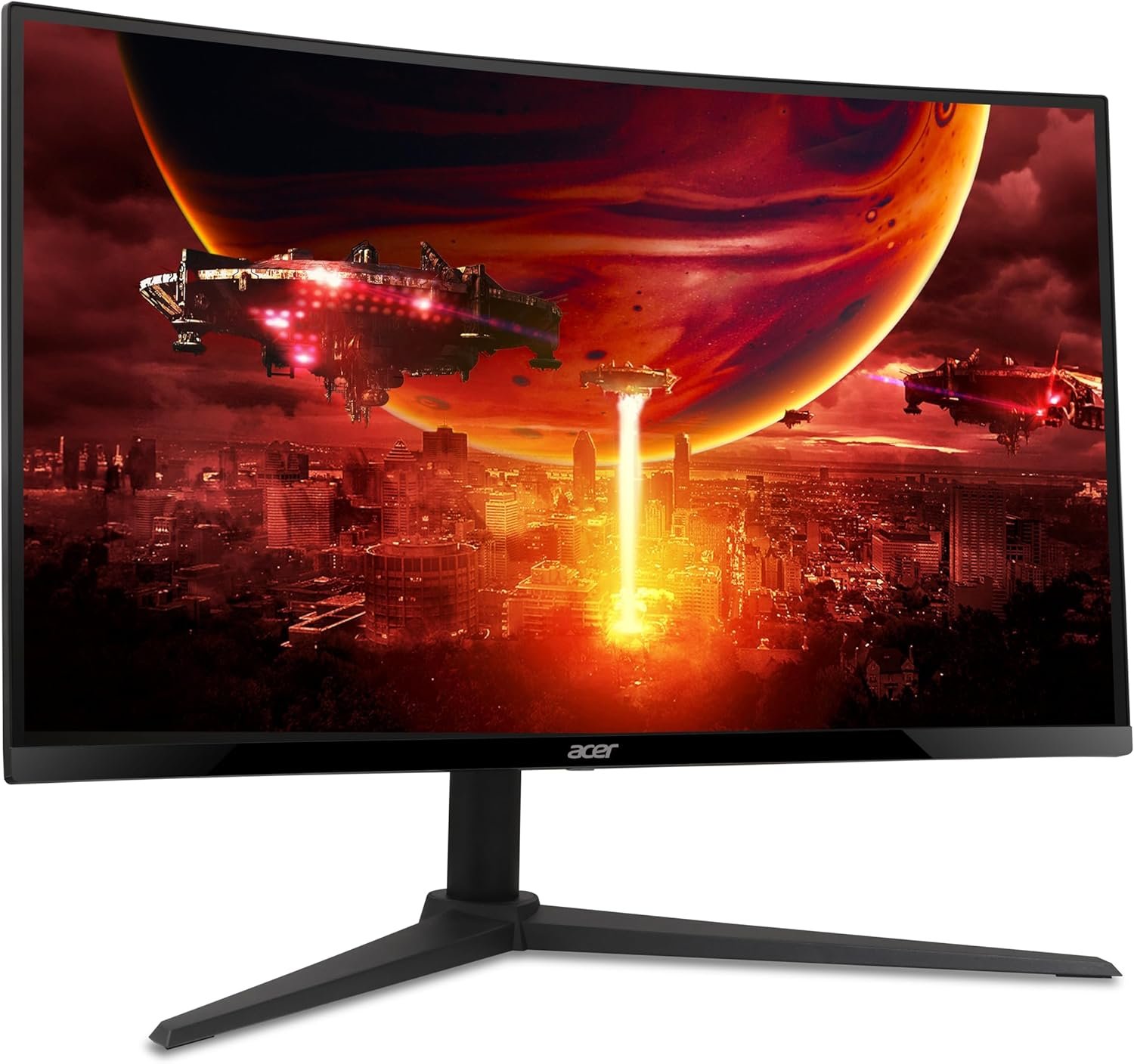 Acer Nitro 27 Inch 1500R Curved Zero-Frame Full HD (1920 x 1080) Gaming Monitor | AMD FreeSync Premium | Up to 280Hz Refresh | 1ms VRB | 1 x Display Port 1.4 and 2 x HDMI 2.0 Ports | XZ270 - Image 8