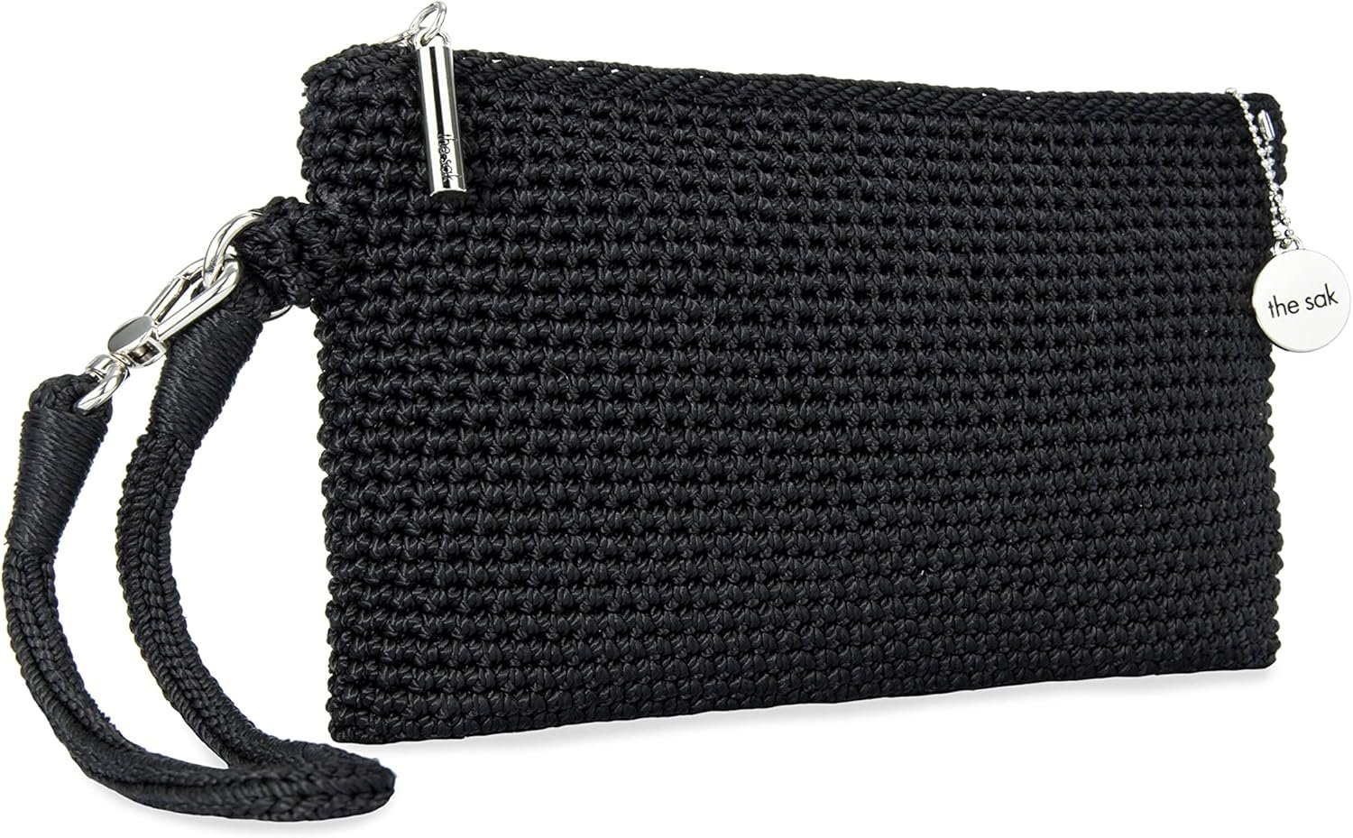 The Sak Vita Wristlet Purse - Small Hand Crochet Women's Clutch for Everyday & Travel - Mini Handbag With Card Slots & Zipper - Image 3