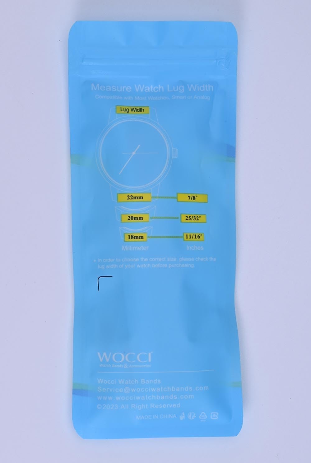 WOCCI 20mm Silicone Watch Band, Quick Release Rubber Replacement Strap with Black Stainless Steel Buckle (Black) - Image 12