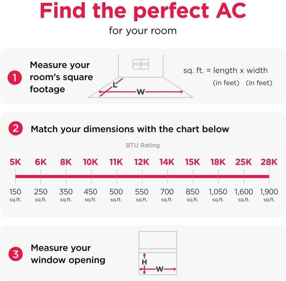 Frigidaire 14,300 BTU Smart Window Air Conditioner with Wi-Fi, Cools Up to 700 Sq. Ft., Remote Control, Quiet Operation, Eco Mode, 3 Fan Speeds, White - Image 9