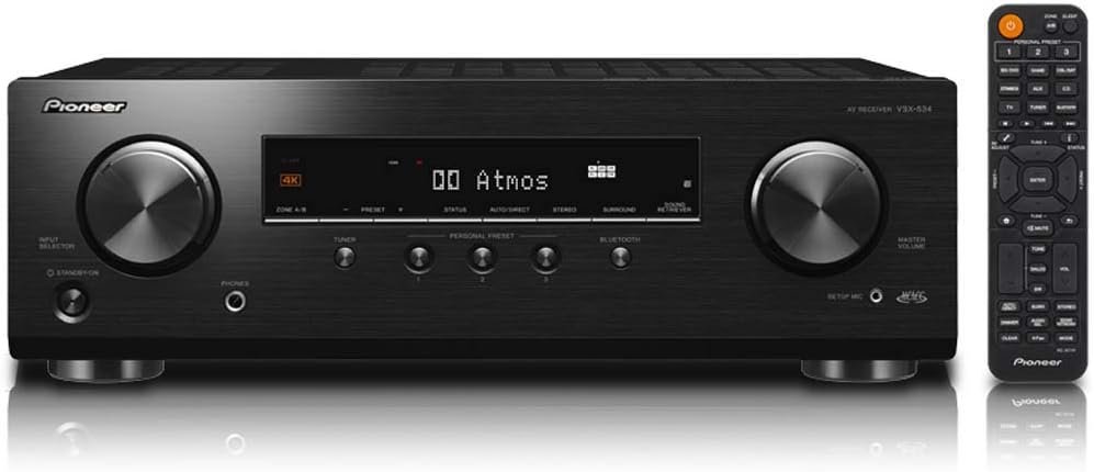 Pioneer VSX-534 Home Audio Smart AV Receiver 5.2-Ch HDR10, Dolby Vision, Atmos and Virtual Enabled with 4K and Bluetooth - Image 4
