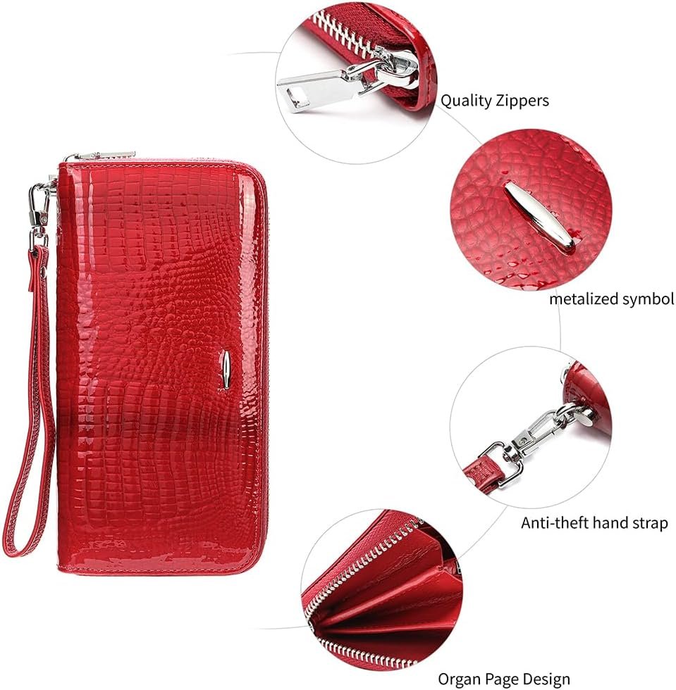 Women's Wallet Long Leather Purse Credit Card Ladies Casual Wallet Fashion Clutch - Image 5