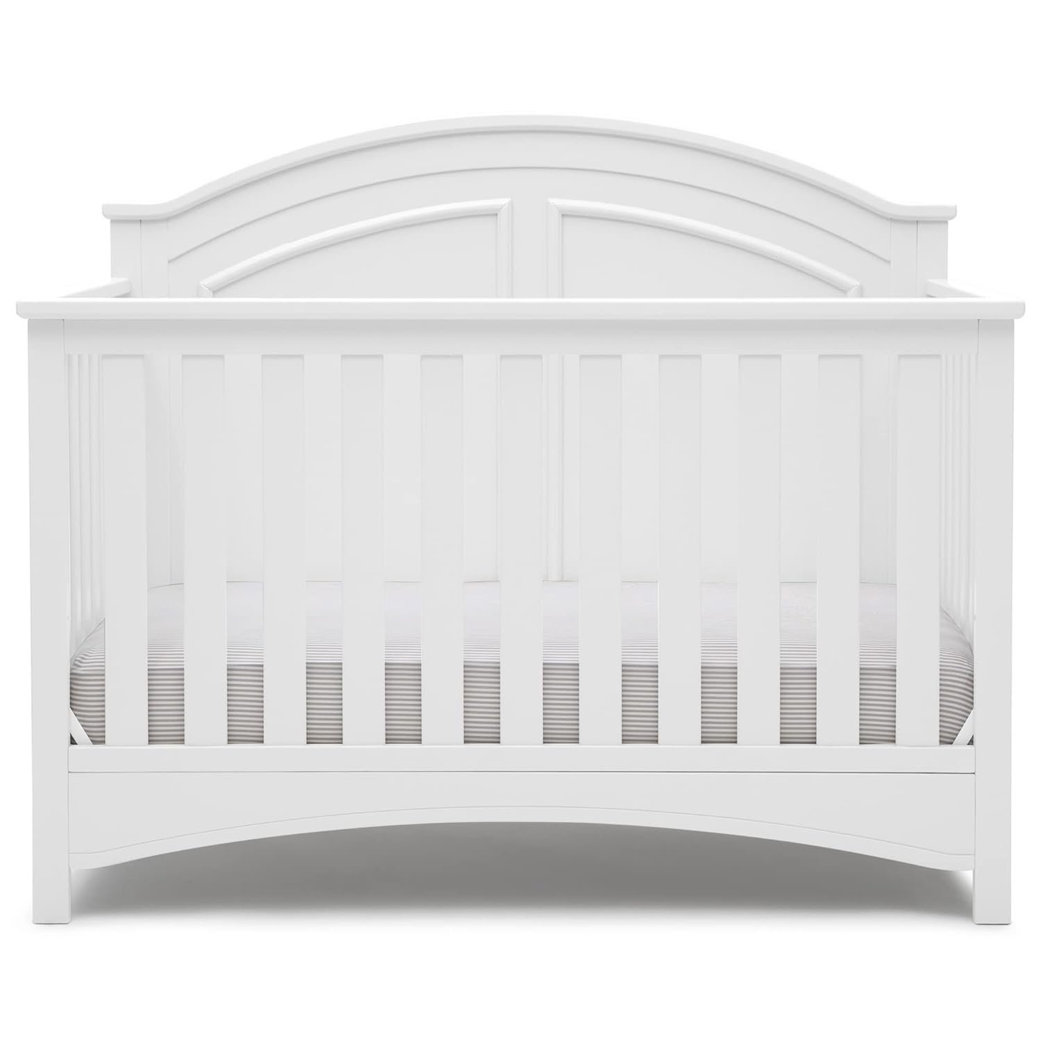 Delta Children Perry 6-in-1 Convertible Crib - Greenguard Gold Certified, Bianca White - Image 2