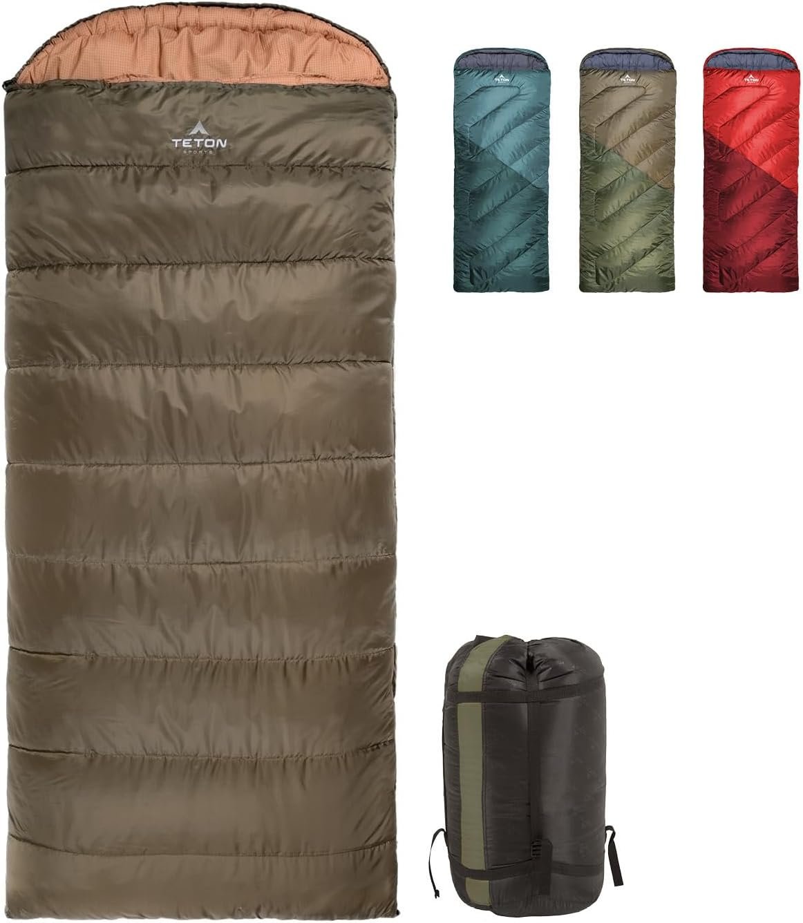 Teton Celsius Regular, -25F, 20F, 0F Degree Sleeping Bags, All Weather Bag for Adults and Kids, Camping Made Easy and Warm, Travel Sack Included - Image 2