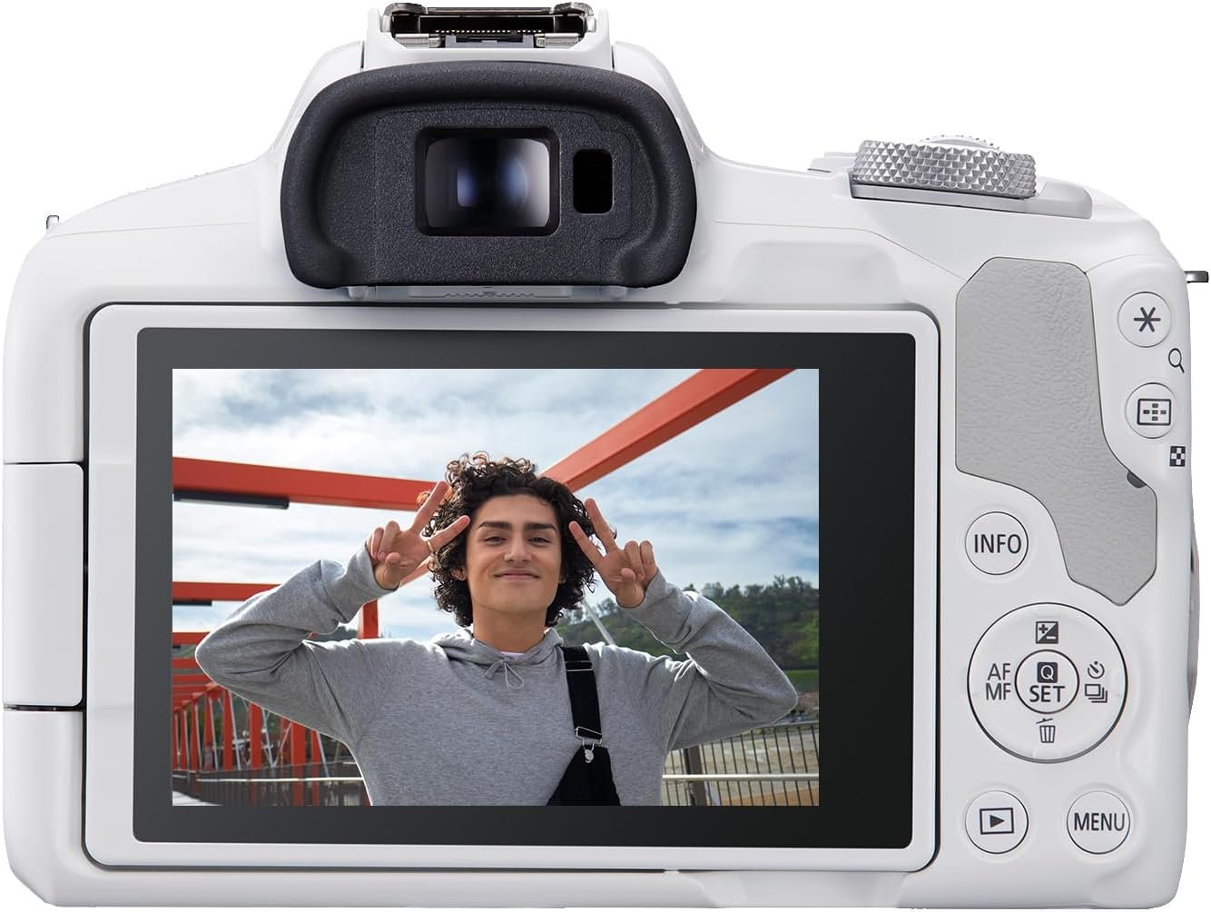 Canon EOS R50 Mirrorless Camera RF-S18-45mm F4.5-6.3 is STM Lens Kit, 24.2 Megapixel CMOS (APS-C) Sensor, 4K Video, Hybrid Camera, Photo and Video, Vlogging, Content Creator, RF Mount, White - Image 5