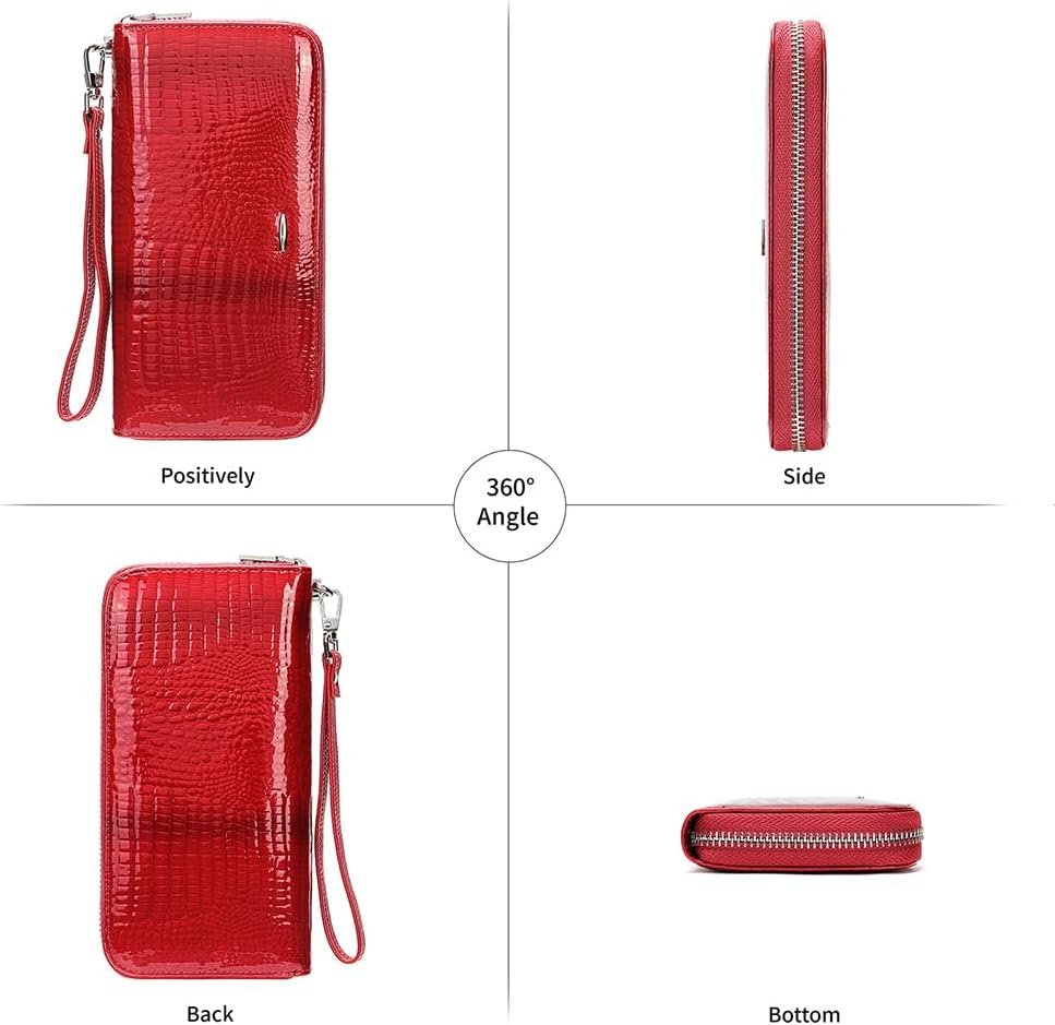 Women's Wallet Long Leather Purse Credit Card Ladies Casual Wallet Fashion Clutch - Image 4