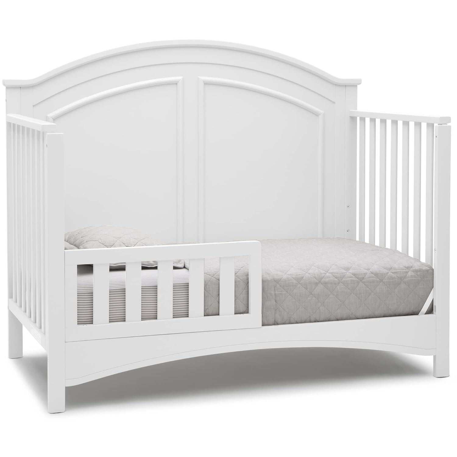 Delta Children Perry 6-in-1 Convertible Crib - Greenguard Gold Certified, Bianca White - Image 9