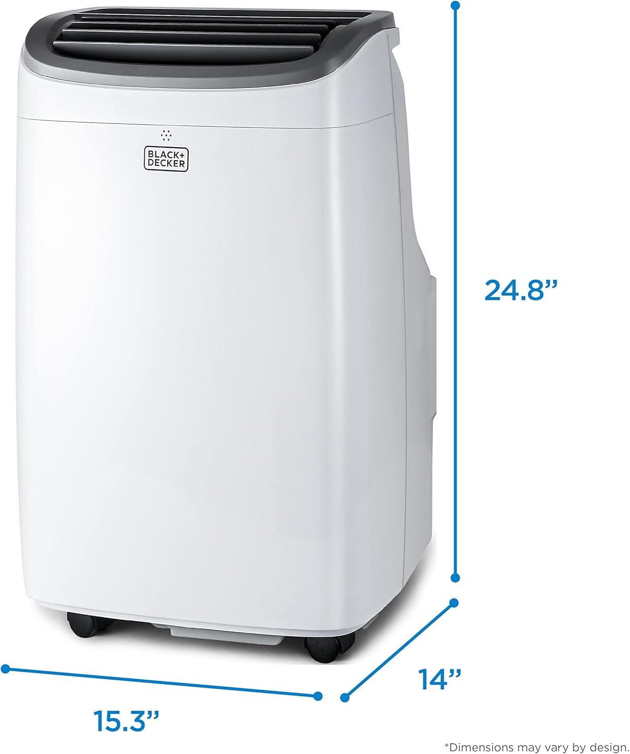 BLACK+DECKER 8,000 BTU Portable Air Conditioner up to 350 Sq. with Remote Control, White - Image 7