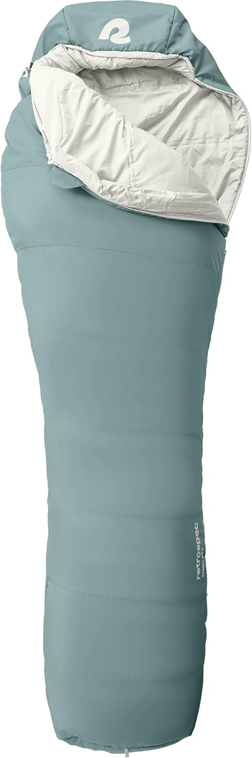 Retrospec Dream Sleeping Bag - 5, 15, 30 Mummy for Camping, Insulated Cold Weather, Lightweight Stuff Sack, Water-Resistant, Adjustable Draw Cords, Adult - Image 3