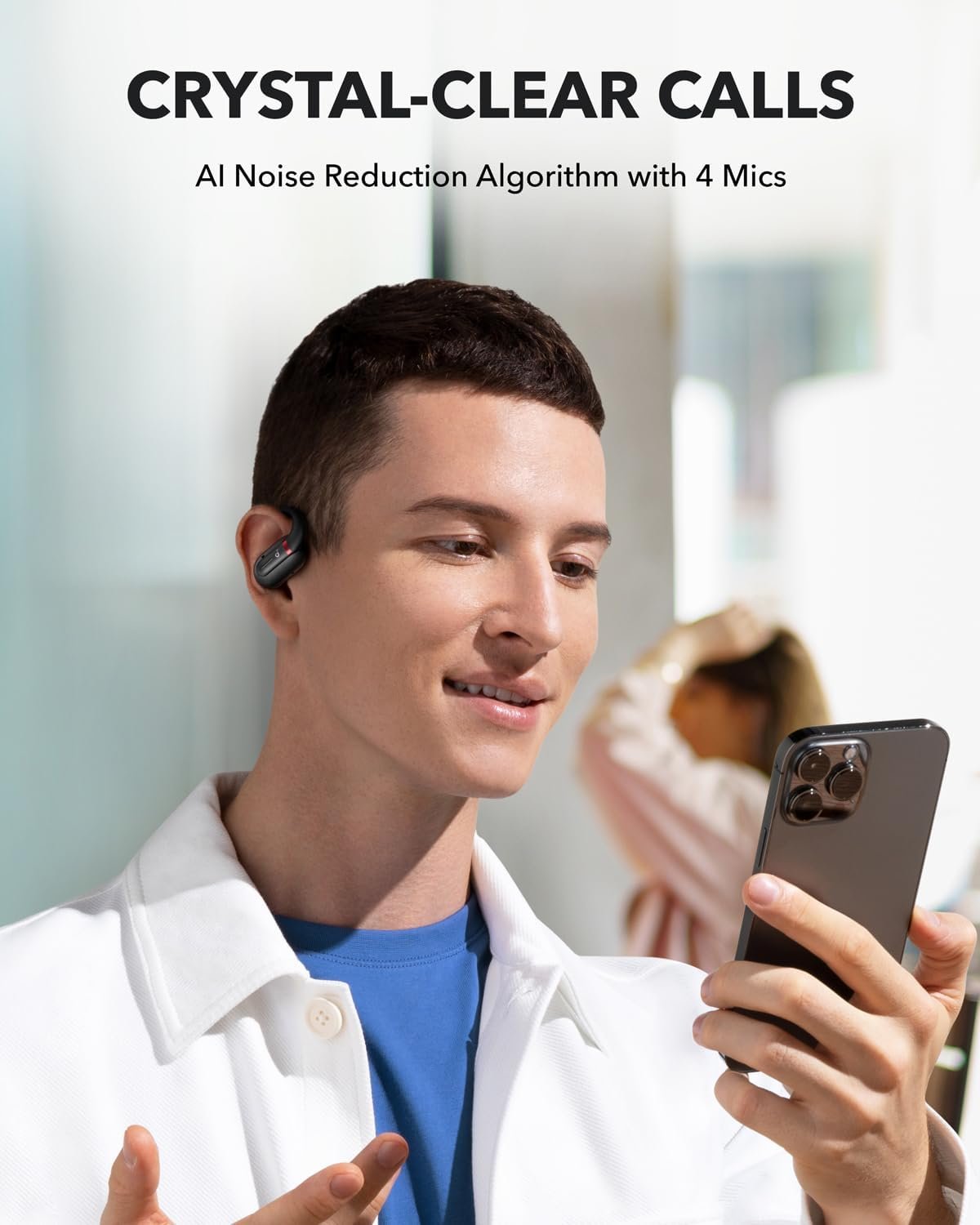 Soundcore by Anker V30i Open-Ear Headphones, Ultra-Comfort, Lightweight Design, Snug Fit, Ergonomic Ear Hooks, Robust Bass, 36H Playtime, Bluetooth 5.3, App Control, Clear Calls, Wireless Earbuds - Image 6