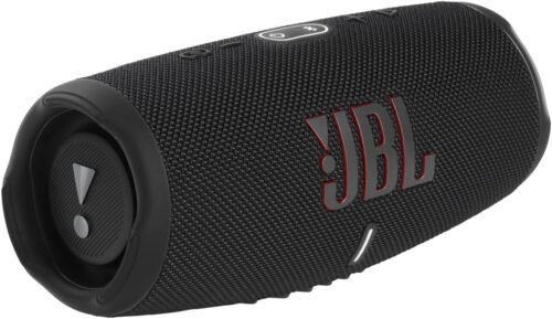 JBL CHARGE 5 – Portable Waterproof (IP67) Bluetooth Speaker with Powerbank USB Charge out, 20 hours playtime, JBL Partyboost (Black)