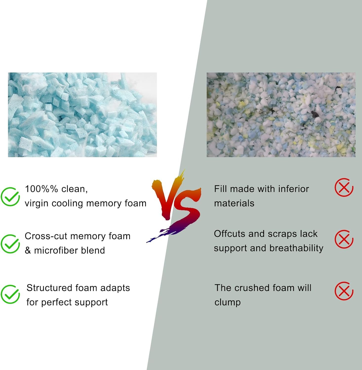 Camping Pillow for Sleeping 2 Pack,Small Travel Pillow,Shredded Memory Foam Pillow Packable with Storage Bag,Soft Cover,Portable Small Pillow for Camp Backpacking Hiking Gear&Accessories - Image 9