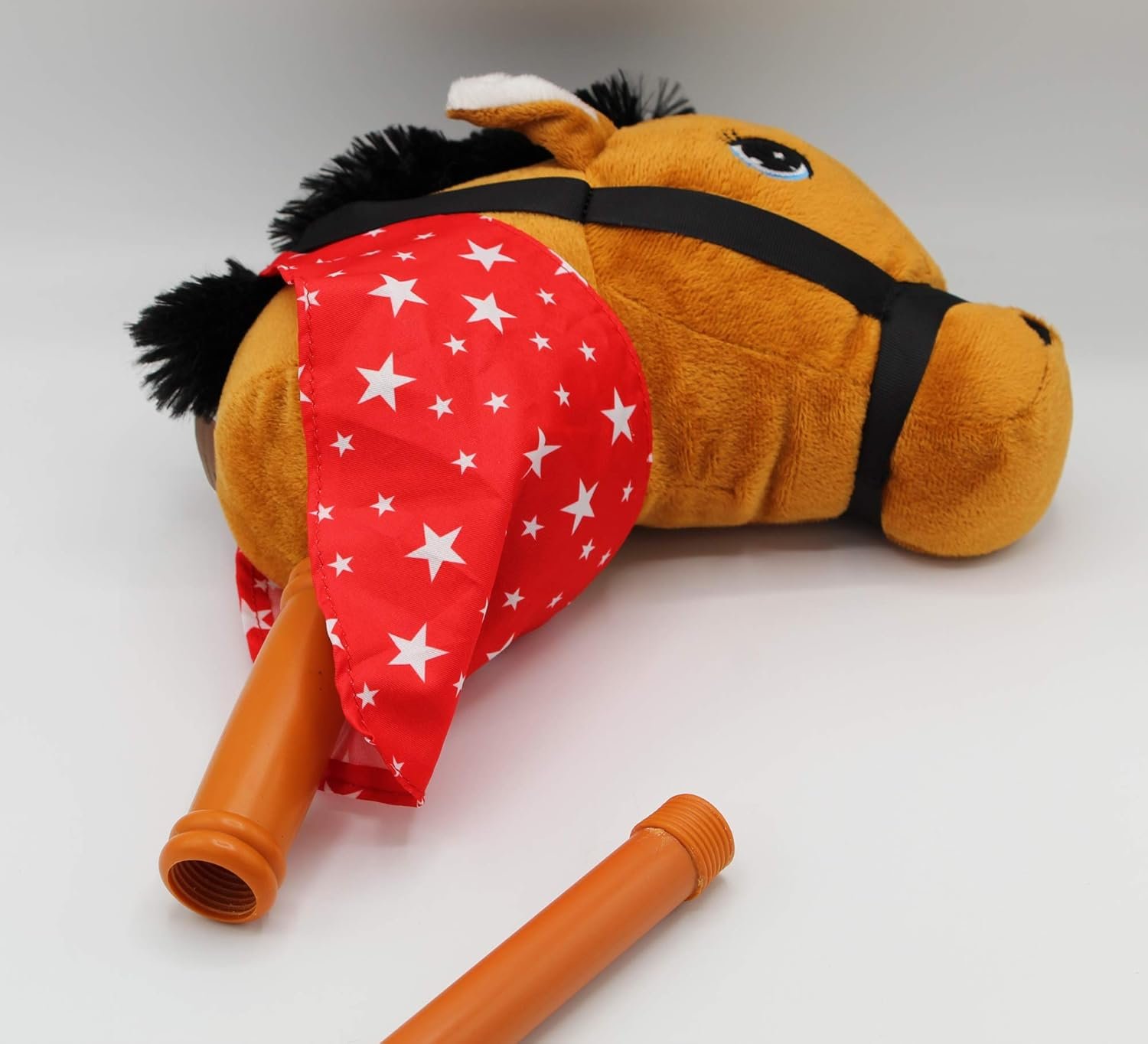 PonyLand: Music Stick Animal - Brown Horse - Music Button, Sturdy Two-Piece Stick W/Colorful Soft Plush Animal Head, Pretend Play Toy, Kids Ages 3+ - Image 7