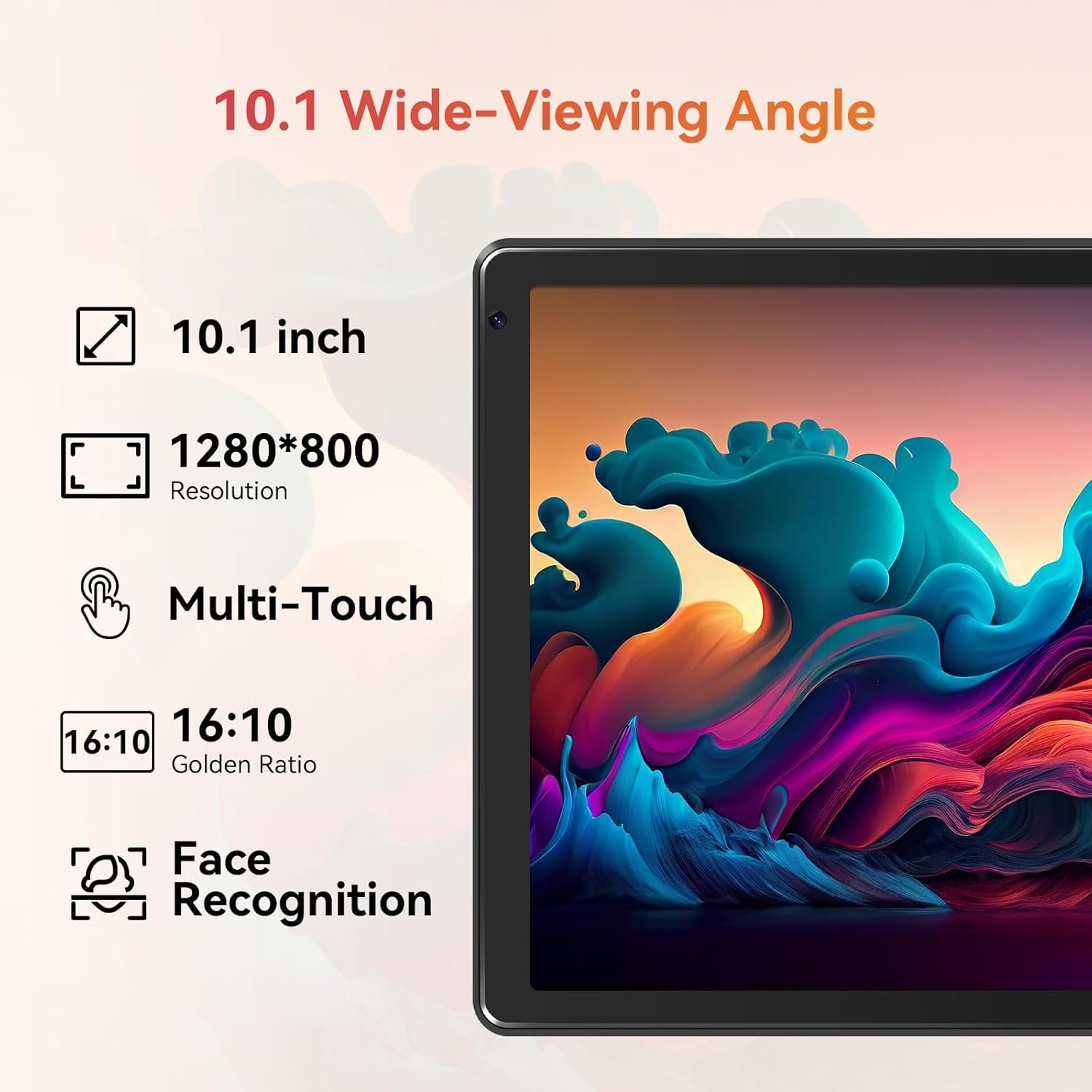 Tablet,10.1" Android Tablet with Octa-core Processor 10GB RAM 128GB ROM HD IPS Touchscreen 8H Battery, Wi-Fi 6, BT 5.0, Dual Camera, Google Tablets 2025 - Image 7