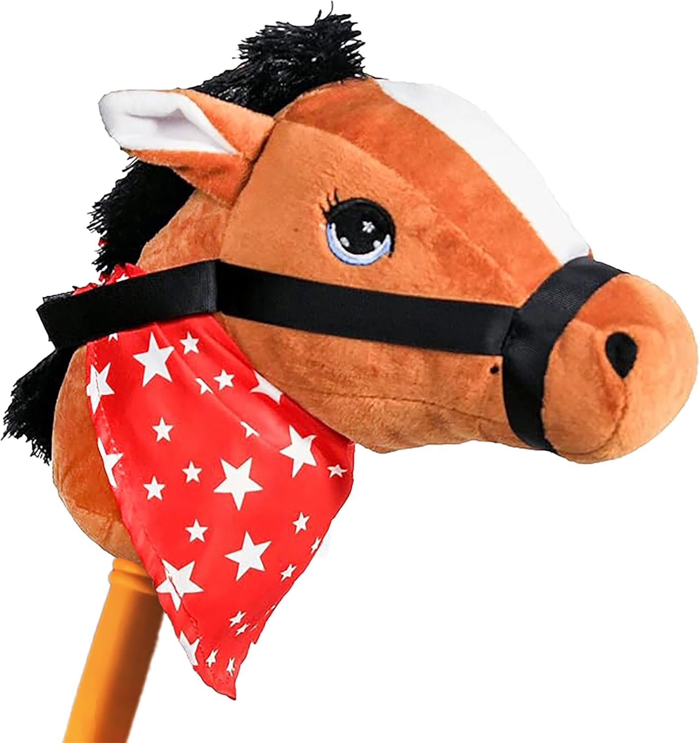 PonyLand: Music Stick Animal - Brown Horse - Music Button, Sturdy Two-Piece Stick W/Colorful Soft Plush Animal Head, Pretend Play Toy, Kids Ages 3+ - Image 5