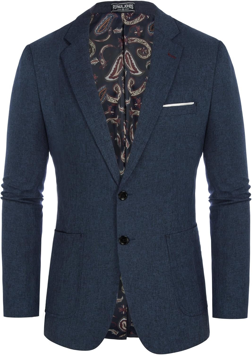 PJ PAUL JONES Mens Casual Sport Coat Blazer Two Buttons Lightweight Business Jackets - Image 3