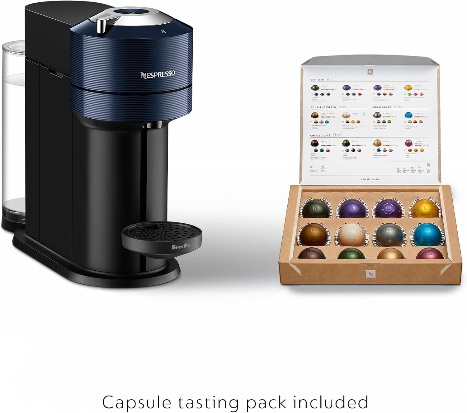 Nespresso Vertuo Next Coffee and Espresso Maker by Breville, Navy - Image 7