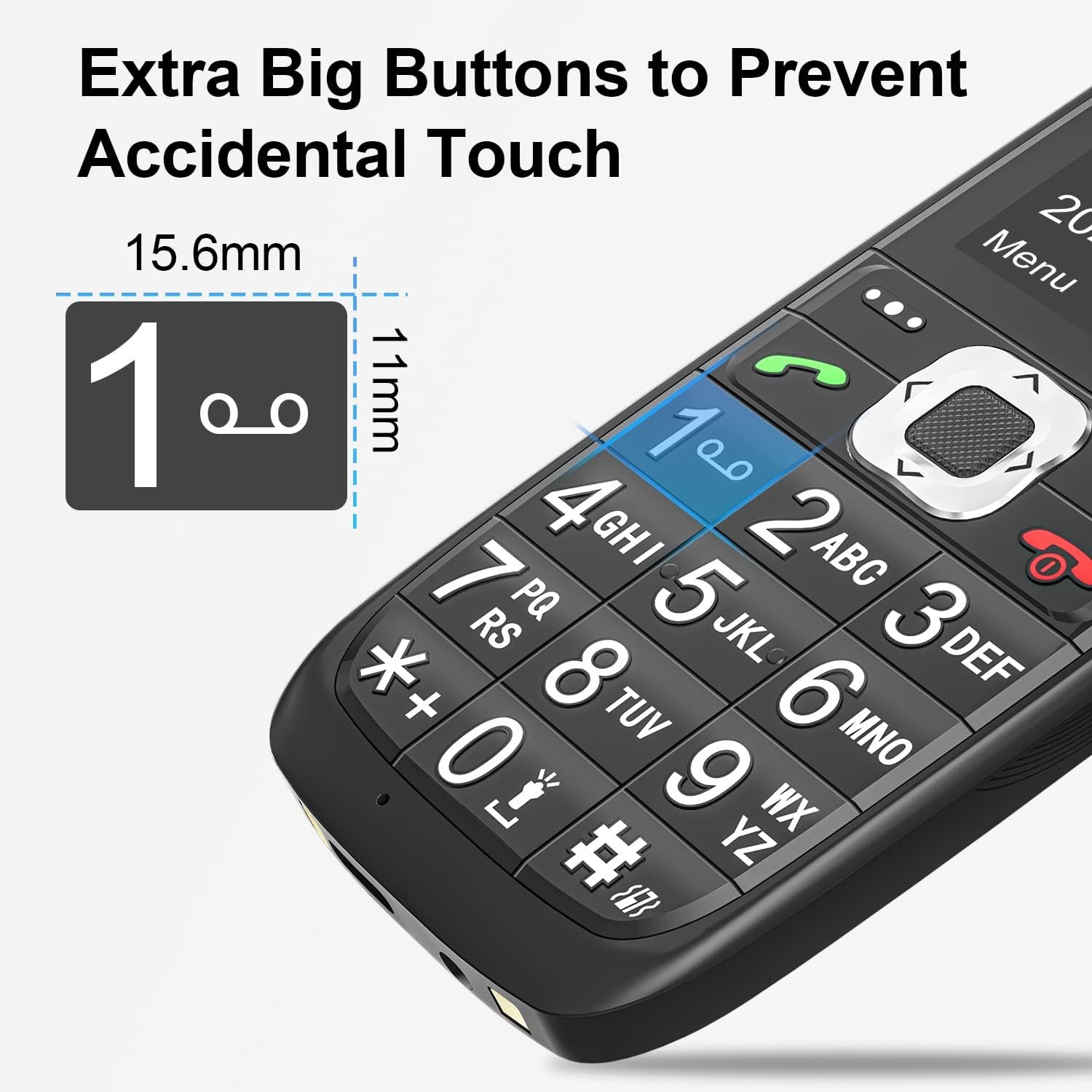 Easyfone Prime-A6 4G Unlocked Feature Cell Phone, Easy-to-Use Clear Sound GSM Dumbphone with an Easy Charging Dock - Image 3