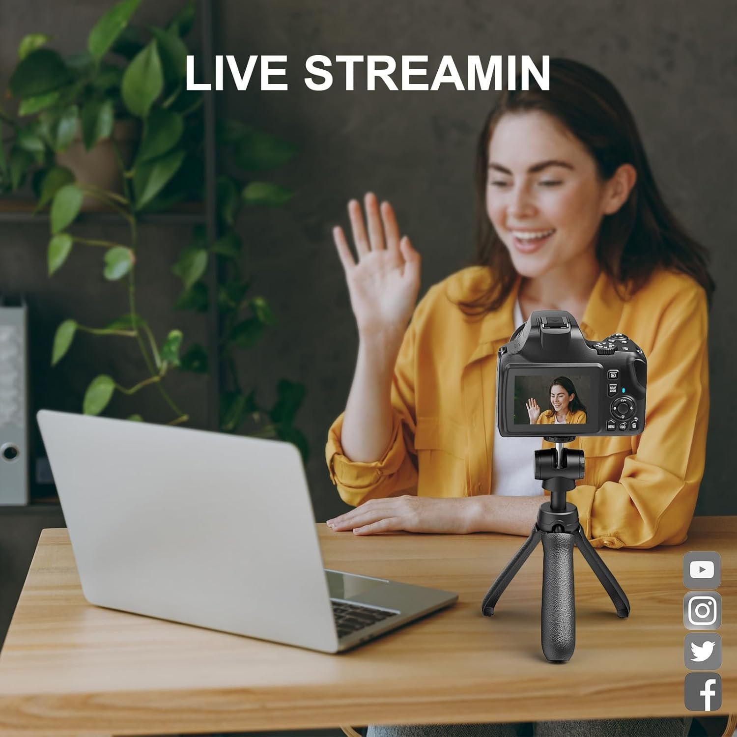 4K Digital Camera with 40X Zoom,64MP DSLR Camera for Photography Beginners,Autofocus 1080P HD Vlogging Camera with EIS,32GB SD Card,2 Batteries (2501) - Image 4