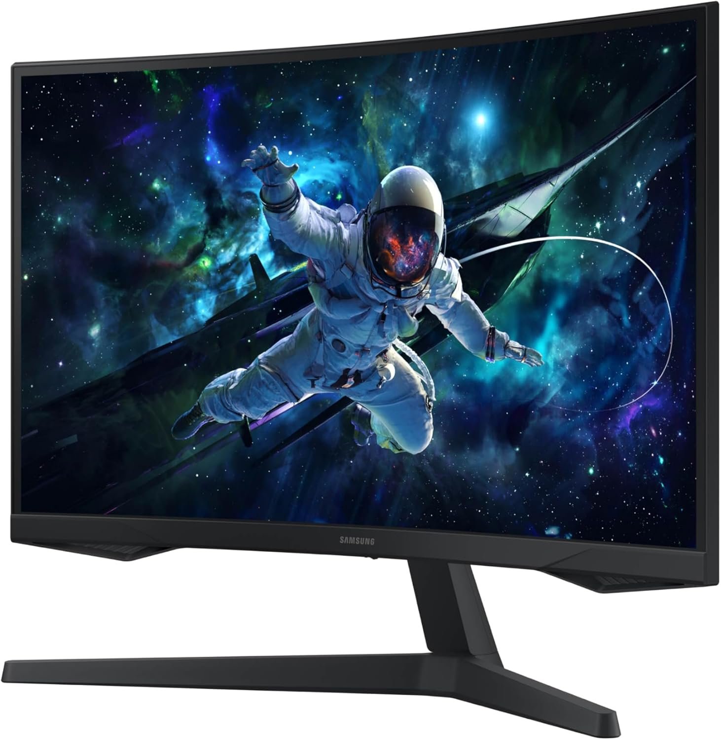 SAMSUNG 32” Odyssey G55C Series QHD 1000R Curved Gaming Monitor, 1ms(MPRT), HDR10, 165Hz, AMD Radeon FreeSync, Eye Care, Glare Free, Sharp Resolution LS32CG550ENXZA, 2024 - Image 8