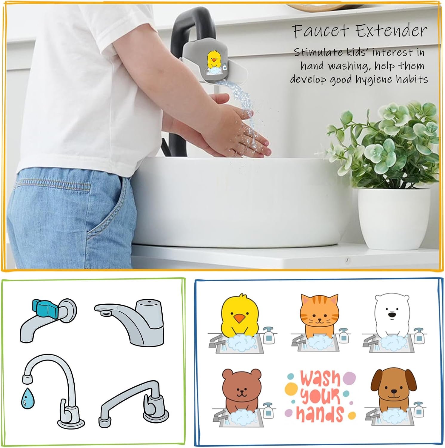 Toddler Step Stool for Bathroom Sink, 2-Pack Kids Toilet Potty Step Stools, Heavy Duty Baby Child Stepping Stool with Handle for Toddlers Kitchen Counter Bedroom Nursery Room (White) - Image 5