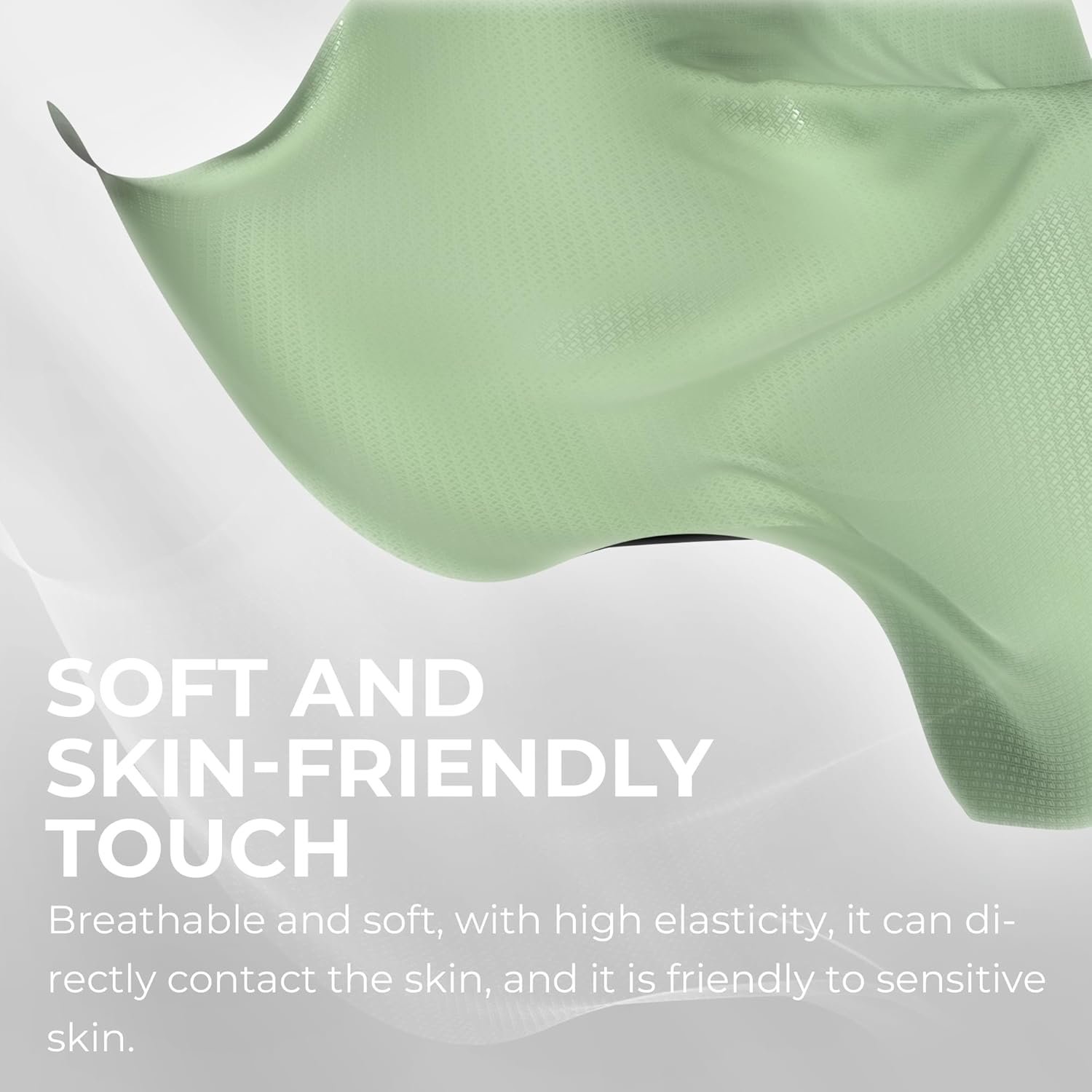 Dowinx Gaming Chair Breathable Fabric Computer Chair with Pocket Spring Cushion, Comfortable Office Chair with Gel Pad and Storage Bag,Massage Game Chair with Footrest,Green - Image 7