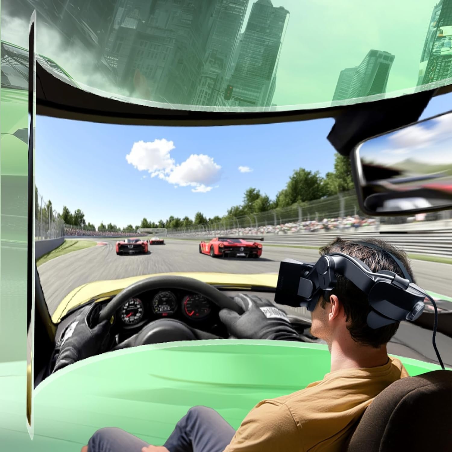 Pimax Crystal Light Prime PCVR Headset - 8K Resolution,QLED Display, Light & Comfortable,High Clarity VR for flight simulator, Compatible with MSFS, iRacing & More, DMAS & Lighthouse Tracking optional - Image 8