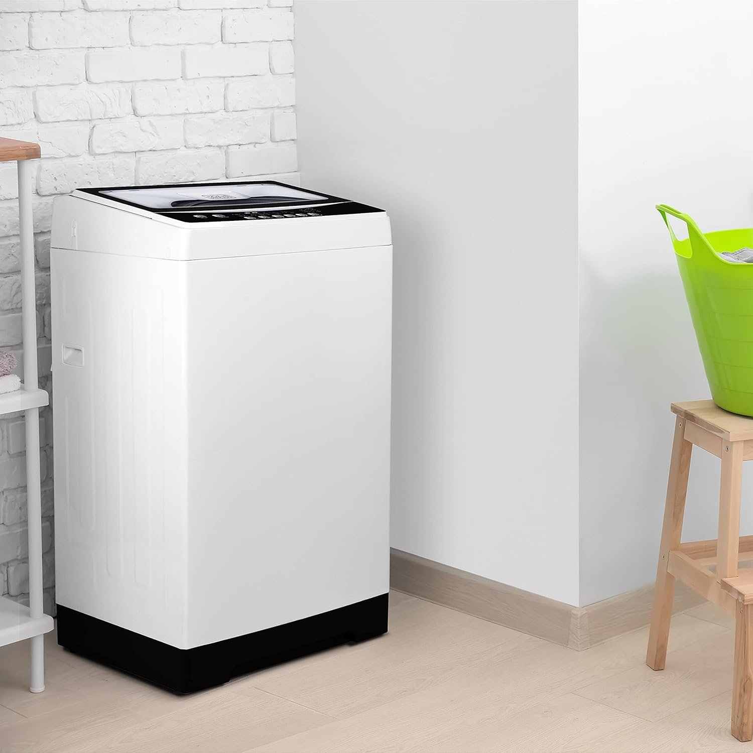 BLACK+DECKER 3.0 Cu. Ft. Portable Washer, 26.5 lb. Capacity Washing Machine, 6 Cycles, Quick Connect Sink Adapter and Drain Hose Included, Transparent Lid & LED Display, BPW30MW, White - Image 7