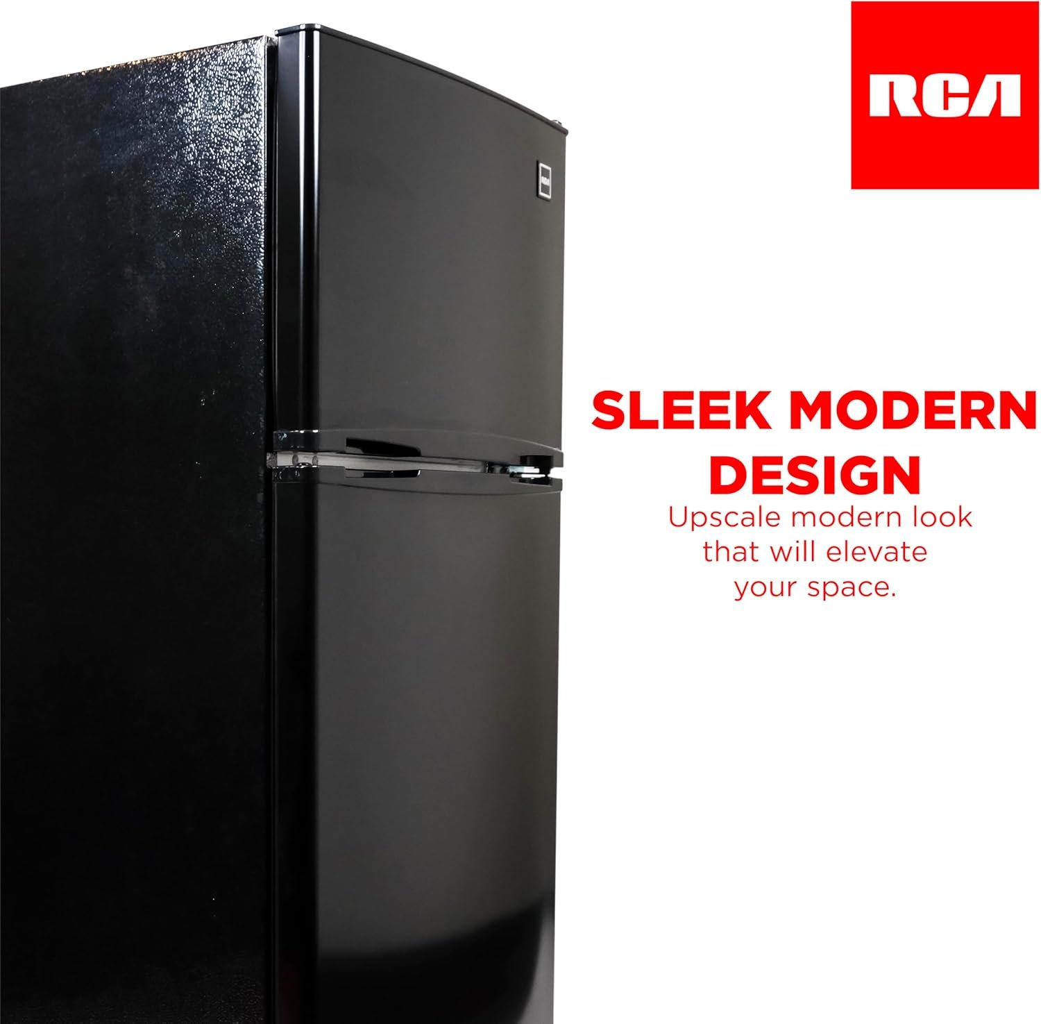 ACFR741BLACKAMZ6COM RCA RFR741-BLACK Apartment Size-Top Freezer-2 Door Fridge-Adjustable Thermostat Control-Black-7.5 Cubic Feet - Image 7