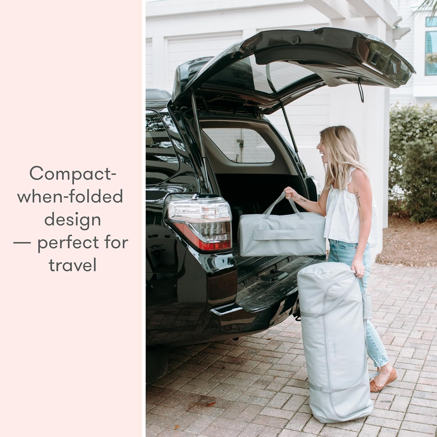 Newton Baby Travel Crib & Play Yard – Breathe-Thru Mattress for Safe Sleep, Portable & Easy Disassembly, Completely Washable, 2X Larger Surface Area, Non-Toxic, Largest-in-Class with Travel Bag, Grey - Image 7