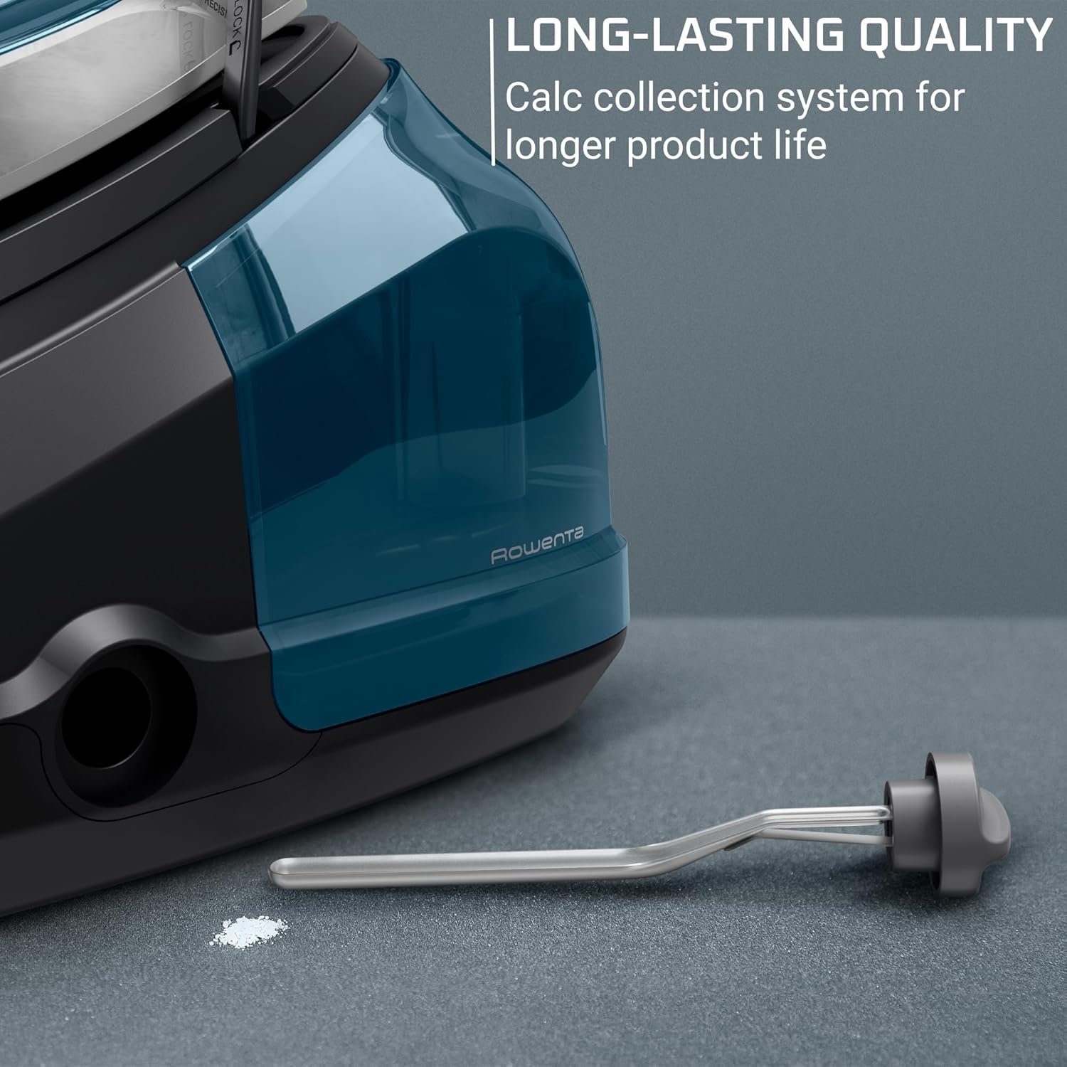 Rowenta, Iron, Stainless Steel Soleplate Professional Steam Station for Clothes, 1.1L Removable Tank, Fast Heat Up, 1800 Watts, Blue Clothes Iron, DG8624 - Image 8