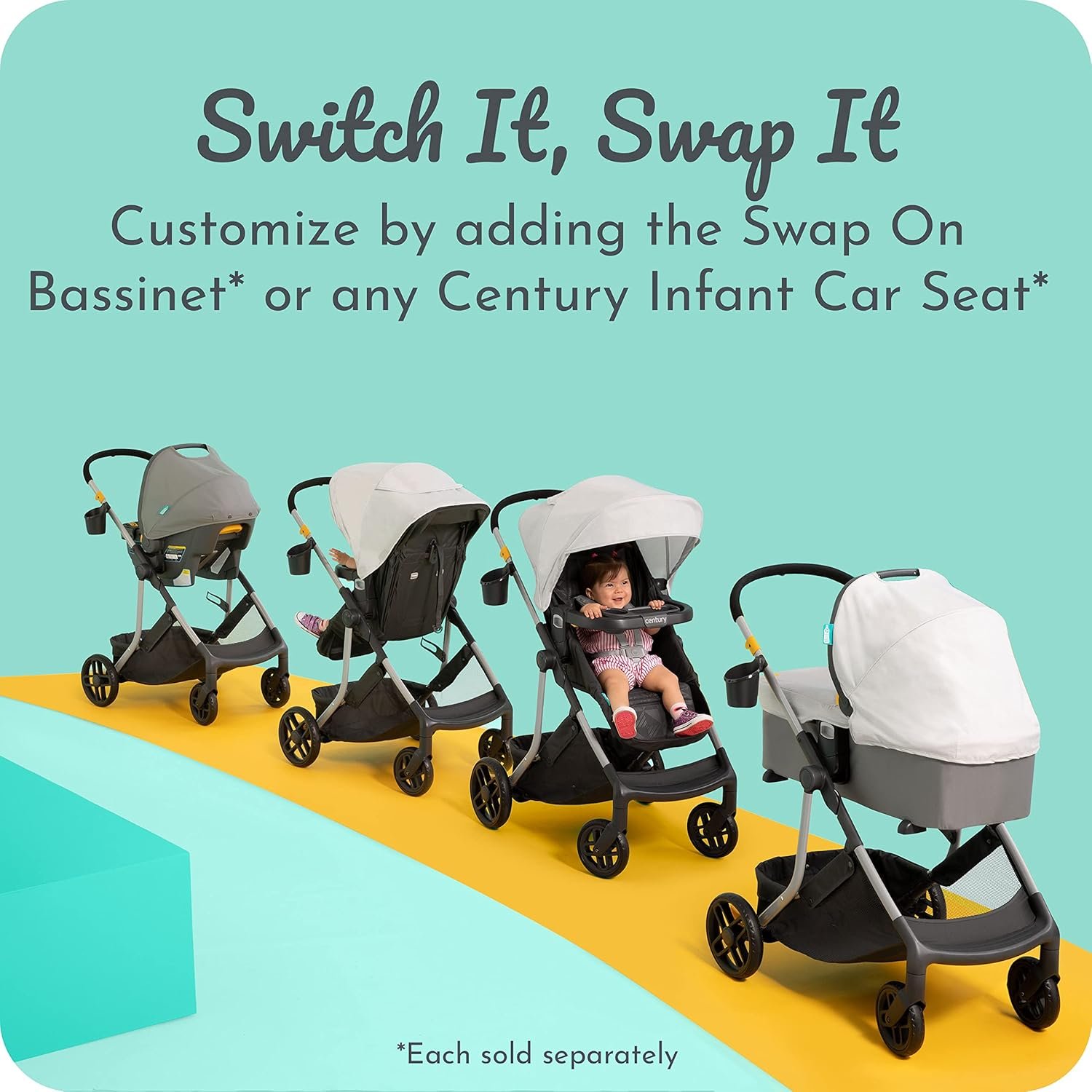 Century™ Swap On™ Modular Stroller - Image 5