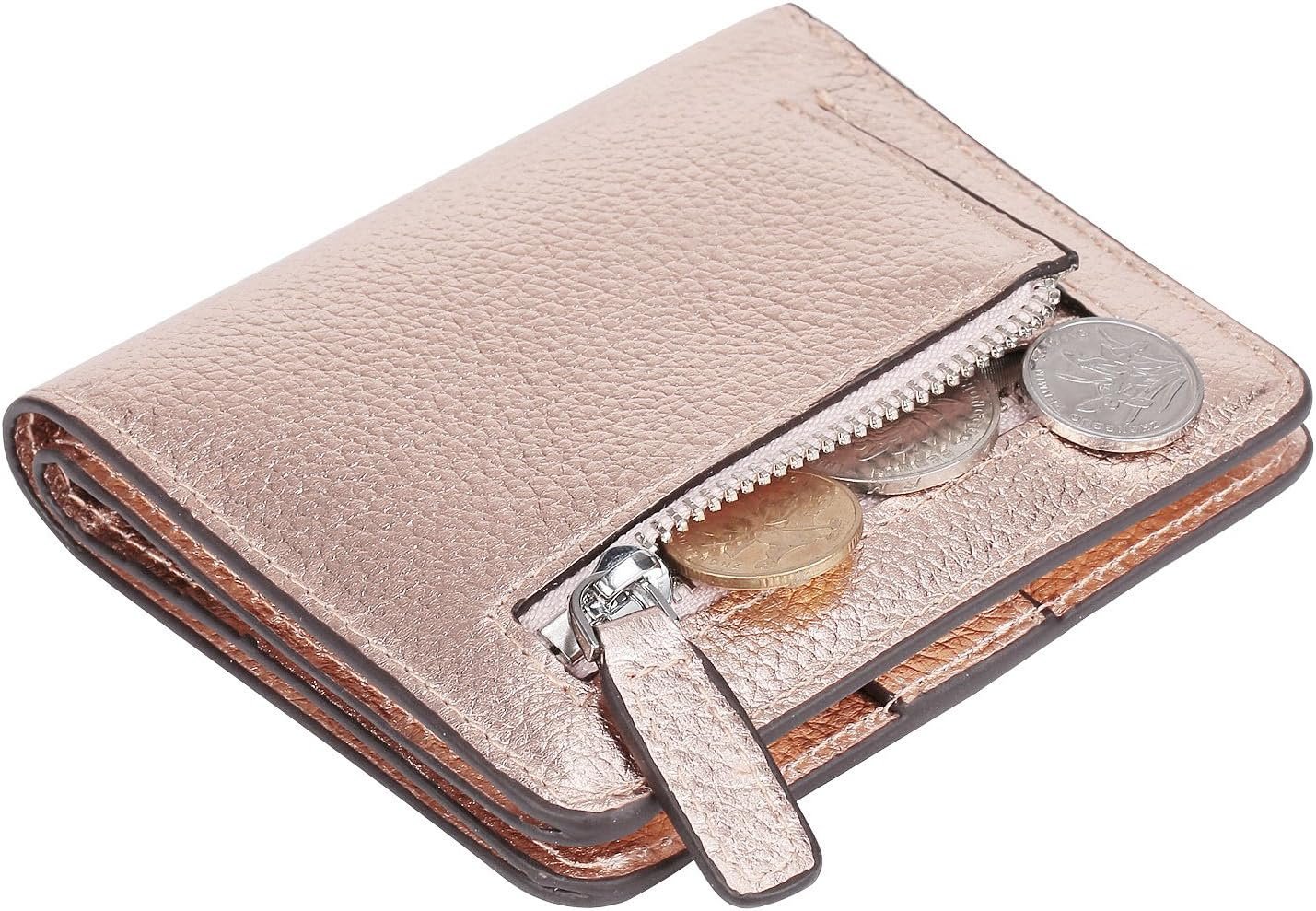 AINIMOER Small Leather Wallet for Women, Ladies Credit Card Holder RFID Blocking Women's Mini Bifold Pocket Purse - Image 7