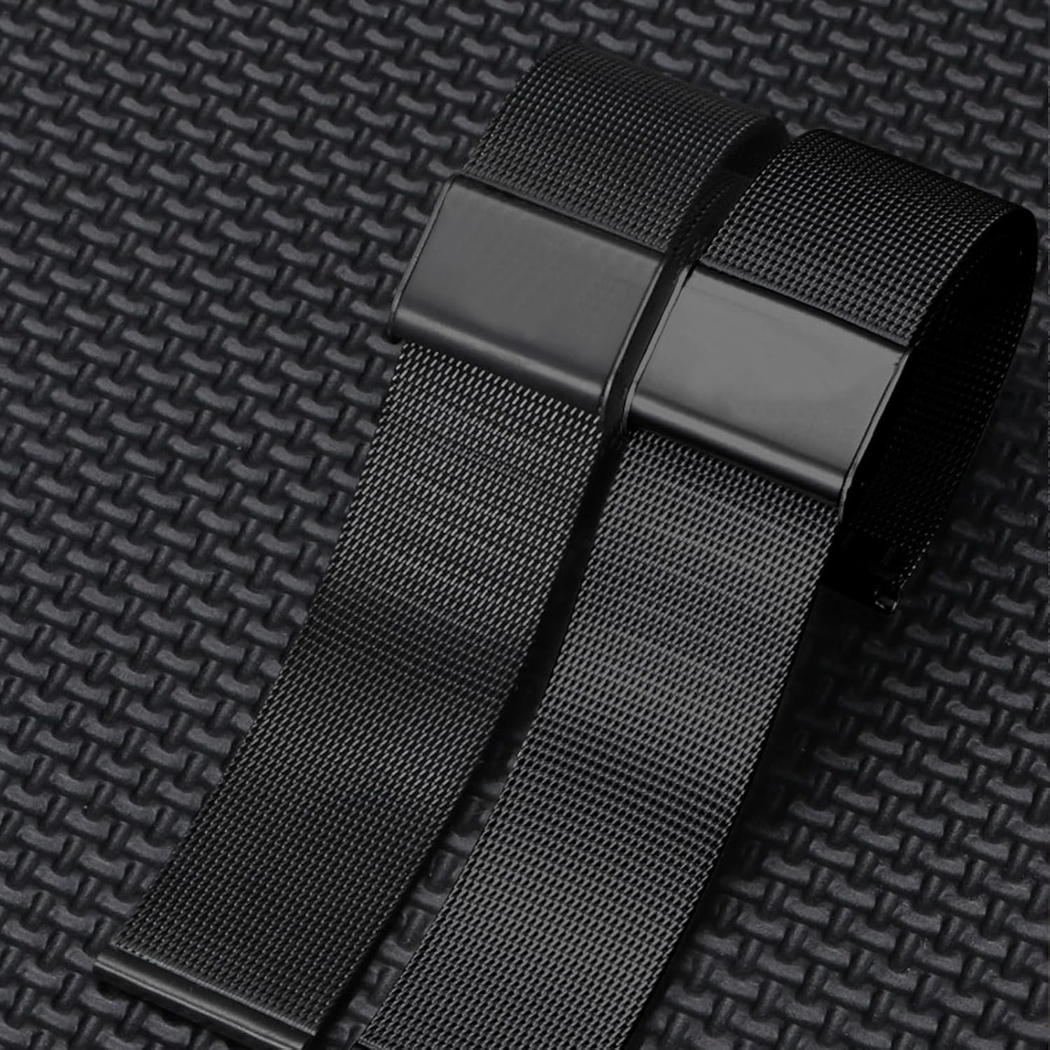 TStrap Mesh Watch Band Metal - Black Quick Release Watch Bands for Men Women - Stainless Steel Smart Watches Strap Bracelet Replacement - 10mm 12mm 14mm 16mm 18mm 20mm 22mm - Image 4