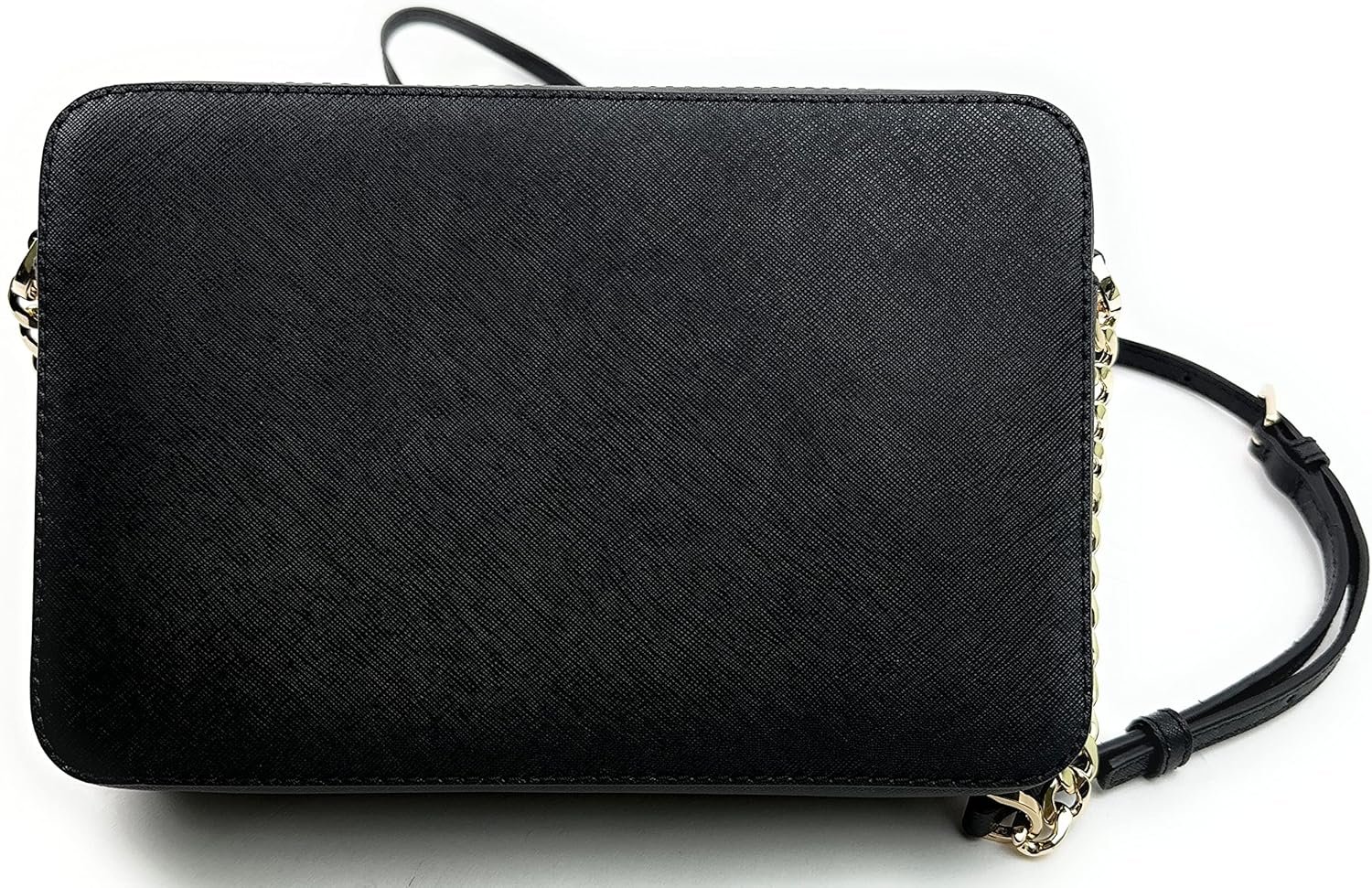 Michael Kors Women's Jet Set Item East West Crossbody Bag in Black with Gold hardware (Black/Gold) - Image 5