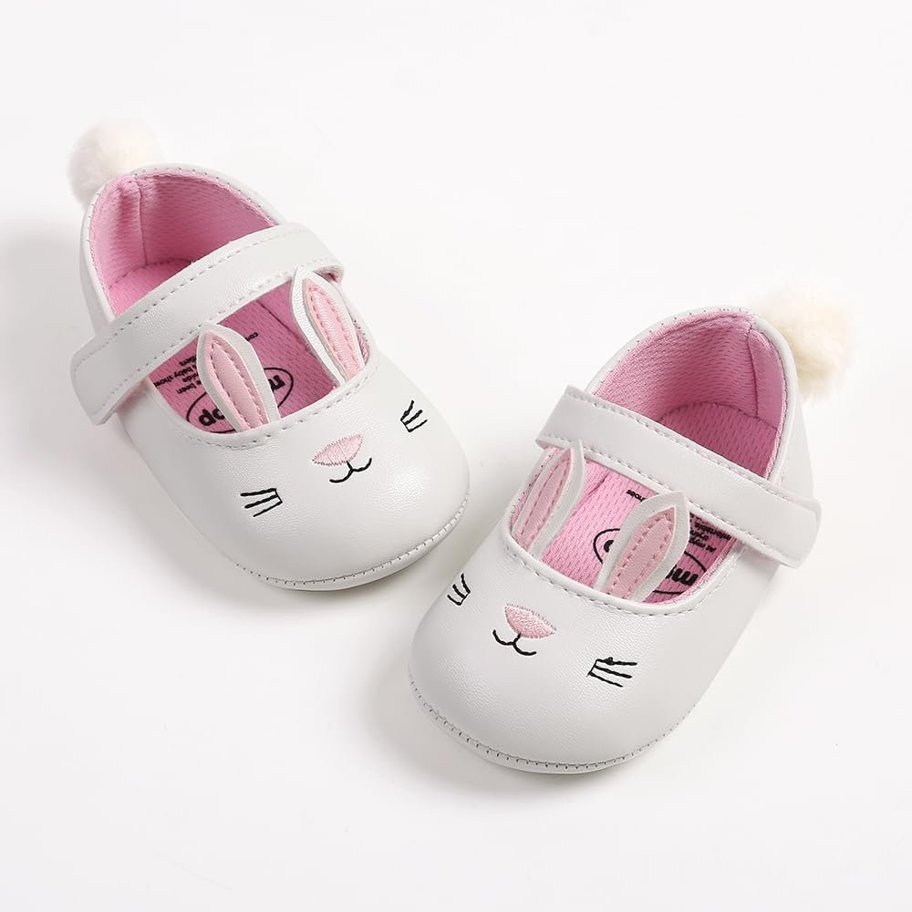 Antheron Baby Girls Mary Jane Flats Soft Sole Infant Moccasins Floral Sparkly Toddler Princess Dress Shoes - Image 5