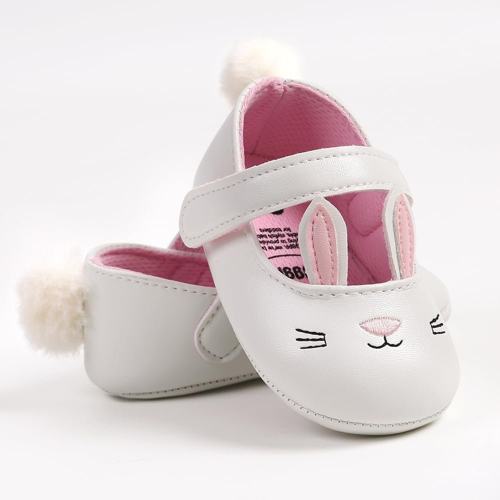 Antheron Baby Girls Mary Jane Flats Soft Sole Infant Moccasins Floral Sparkly Toddler Princess Dress Shoes - Image 6