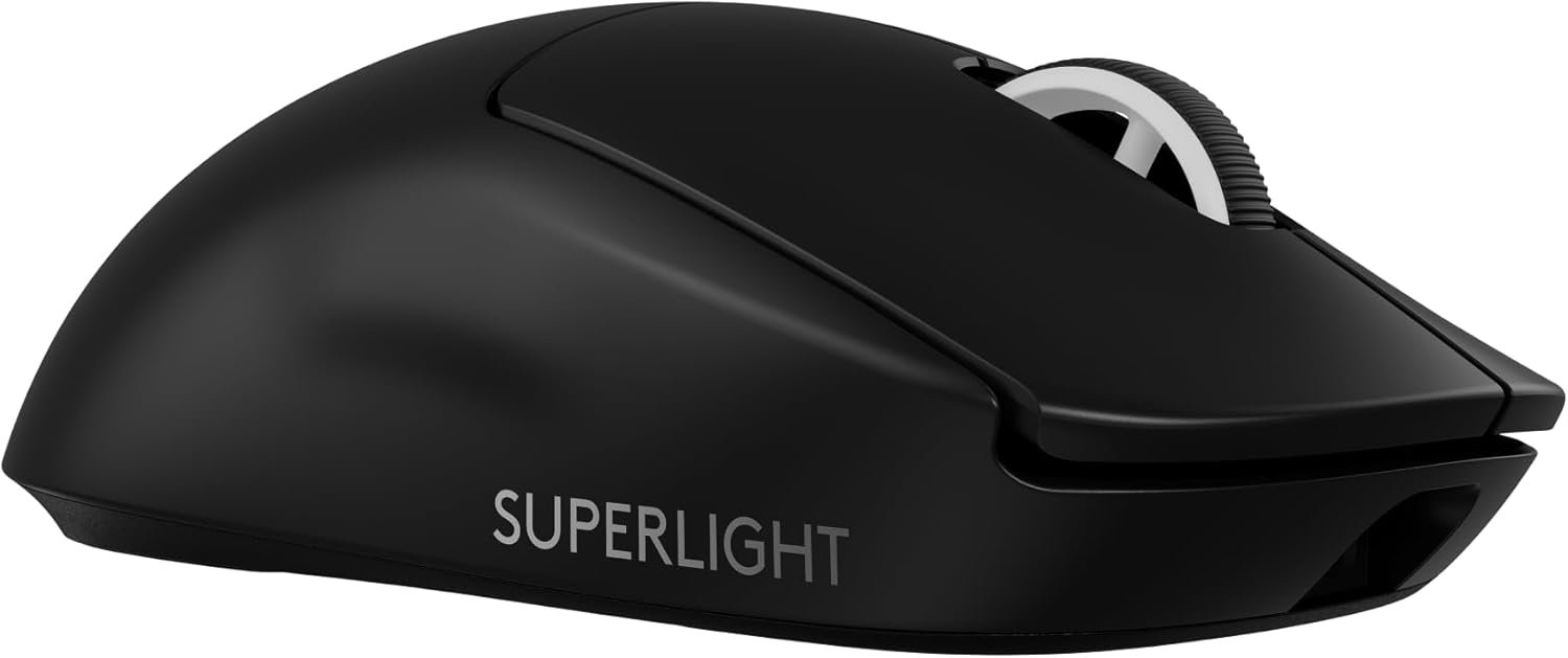 Logitech G PRO X SUPERLIGHT 2 Wireless Gaming Mouse, 60g Pro-Grade with 5 Programmable Buttons, 44k DPI Sensor, 8kHz Report Rate, USB-C Charging for PC/Mac - Black - Image 2