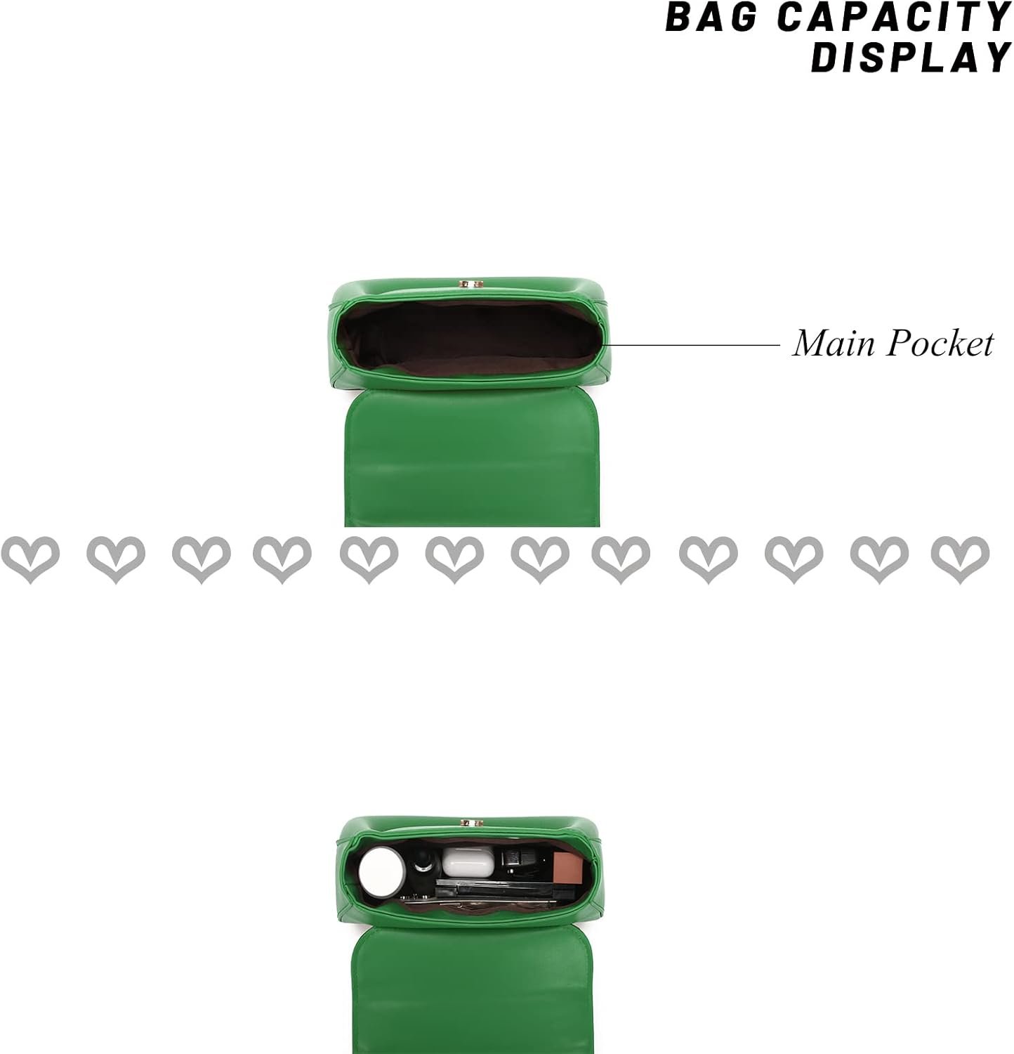 SHUIANGRAN Fashion Cross-body bags for women Womens Purses Minimalist Purses Ladies BagSingle-shoulder Crossbody Handbag (2# green) - Image 7