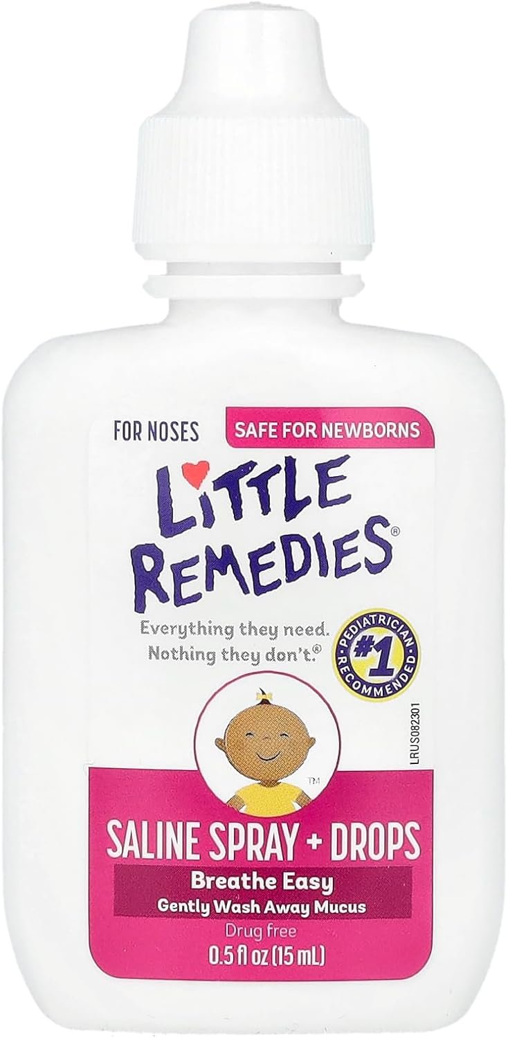 Little Remedies Saline Spray and Drops, Safe for Newborns, 0.5 fl oz - Image 2